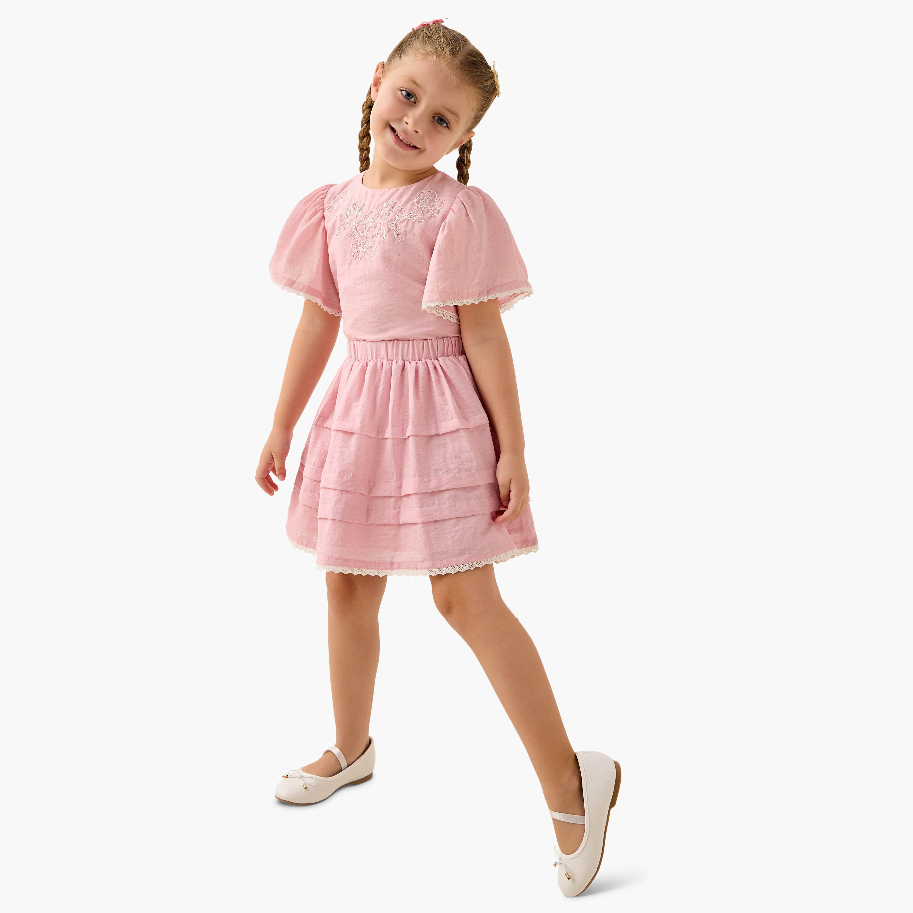 طقم تنورة وبلوزة مطرزة من إليجو-girls-clothing-setsandcoords-image-6