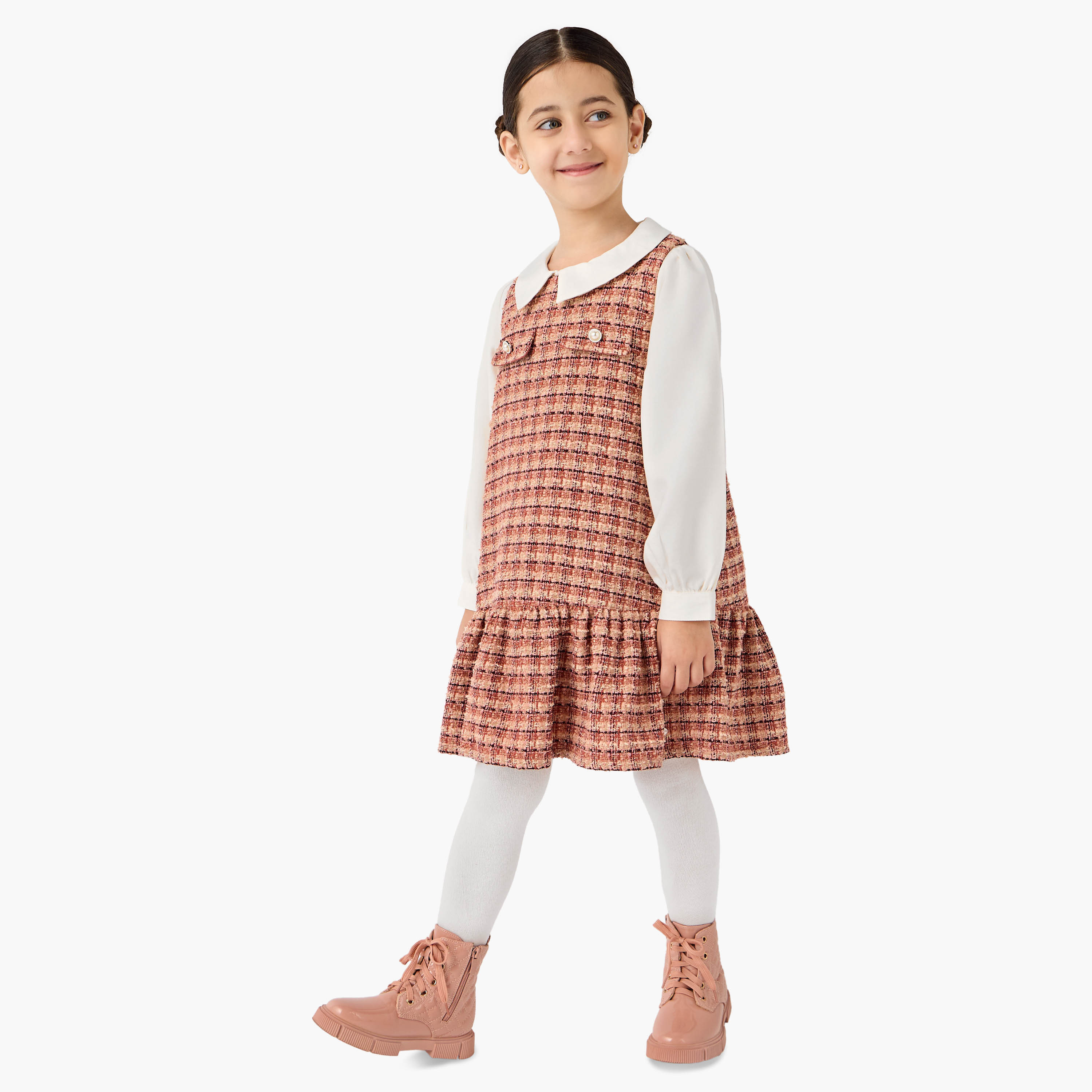 Eligo Textured 4-Piece Clothing Set-girls-clothing-setsandcoords-image-2