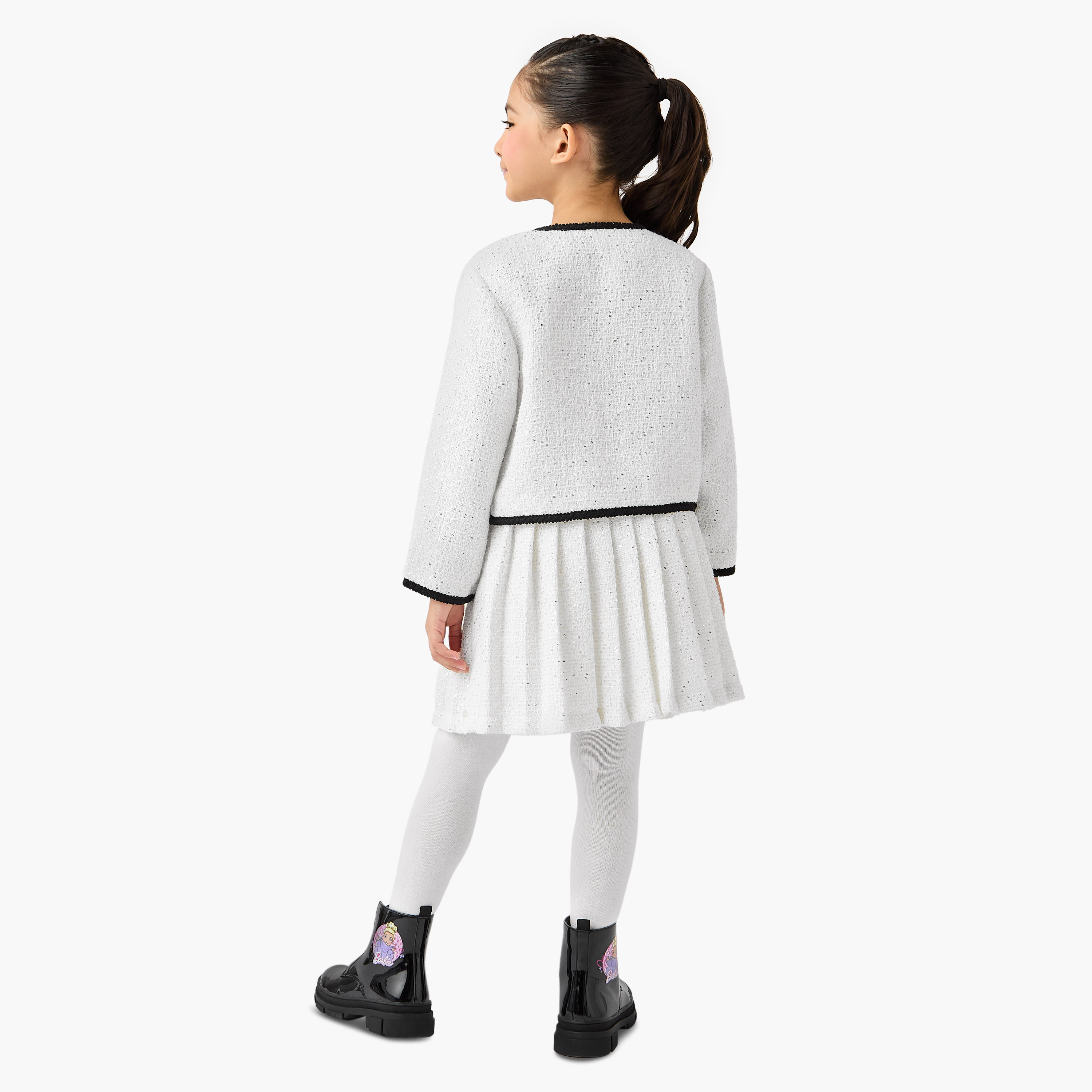 Eligo Embellished Jacket with Pleated Skirt and Tights-girls-clothing-setsandcoords-image-3