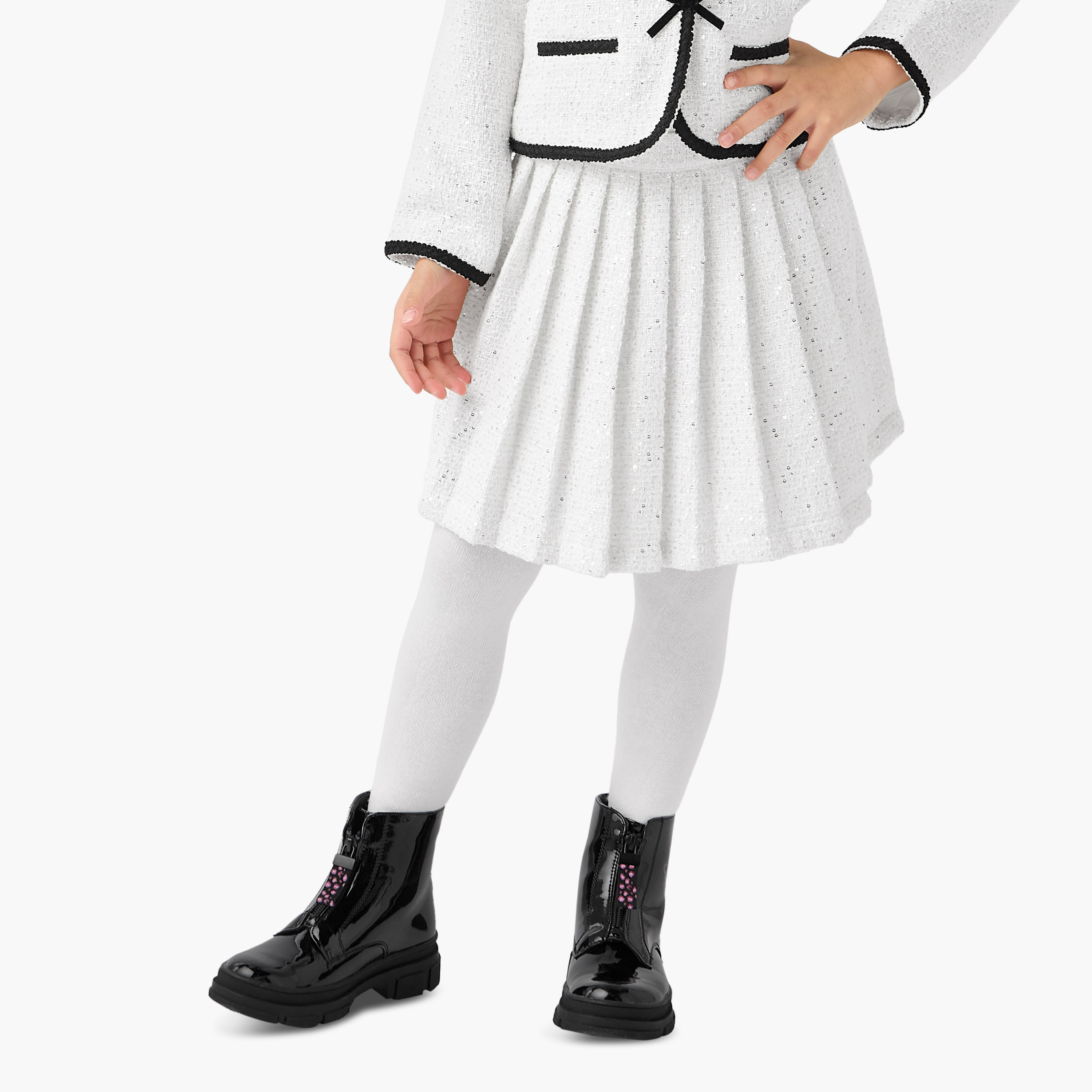 Eligo Embellished Jacket with Pleated Skirt and Tights-girls-clothing-setsandcoords-image-7