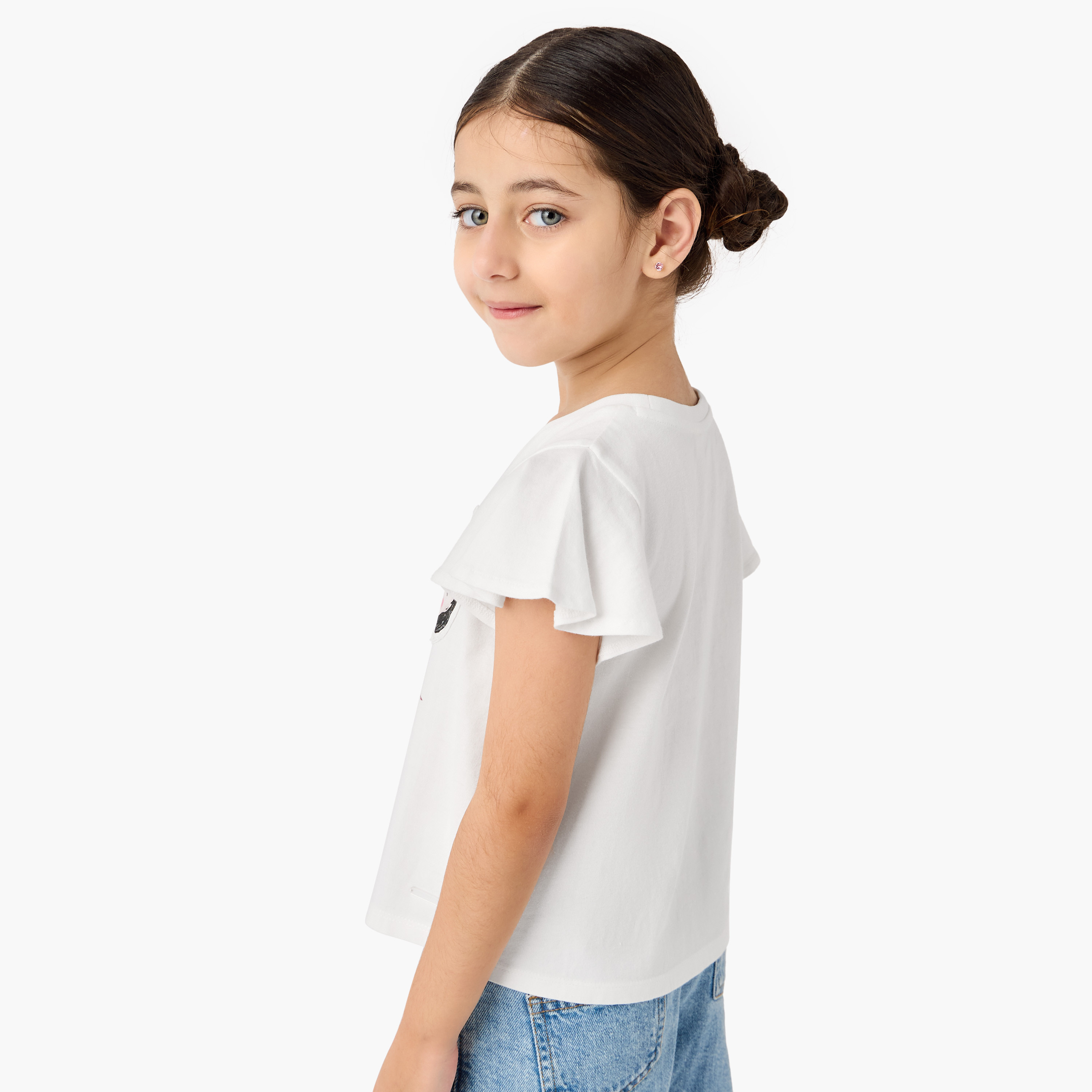 تيشيرت بأكمام واسعة وطبعات من لي كوبر-girls-clothing-tshirts-image-3