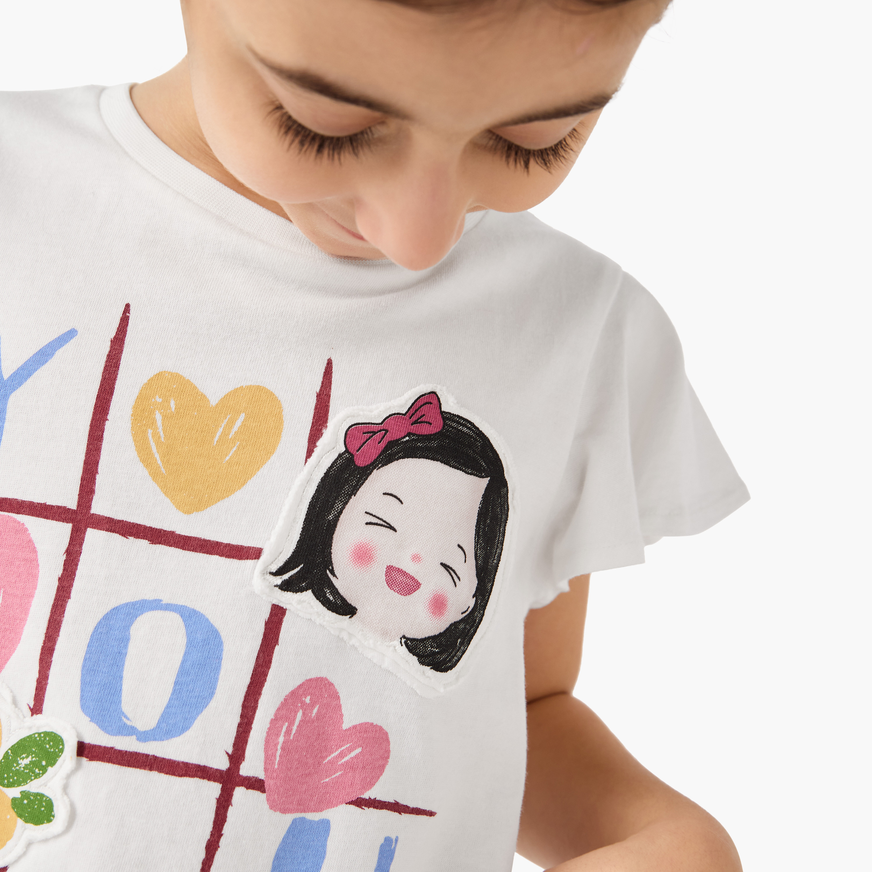 تيشيرت بأكمام واسعة وطبعات من لي كوبر-girls-clothing-tshirts-image-4