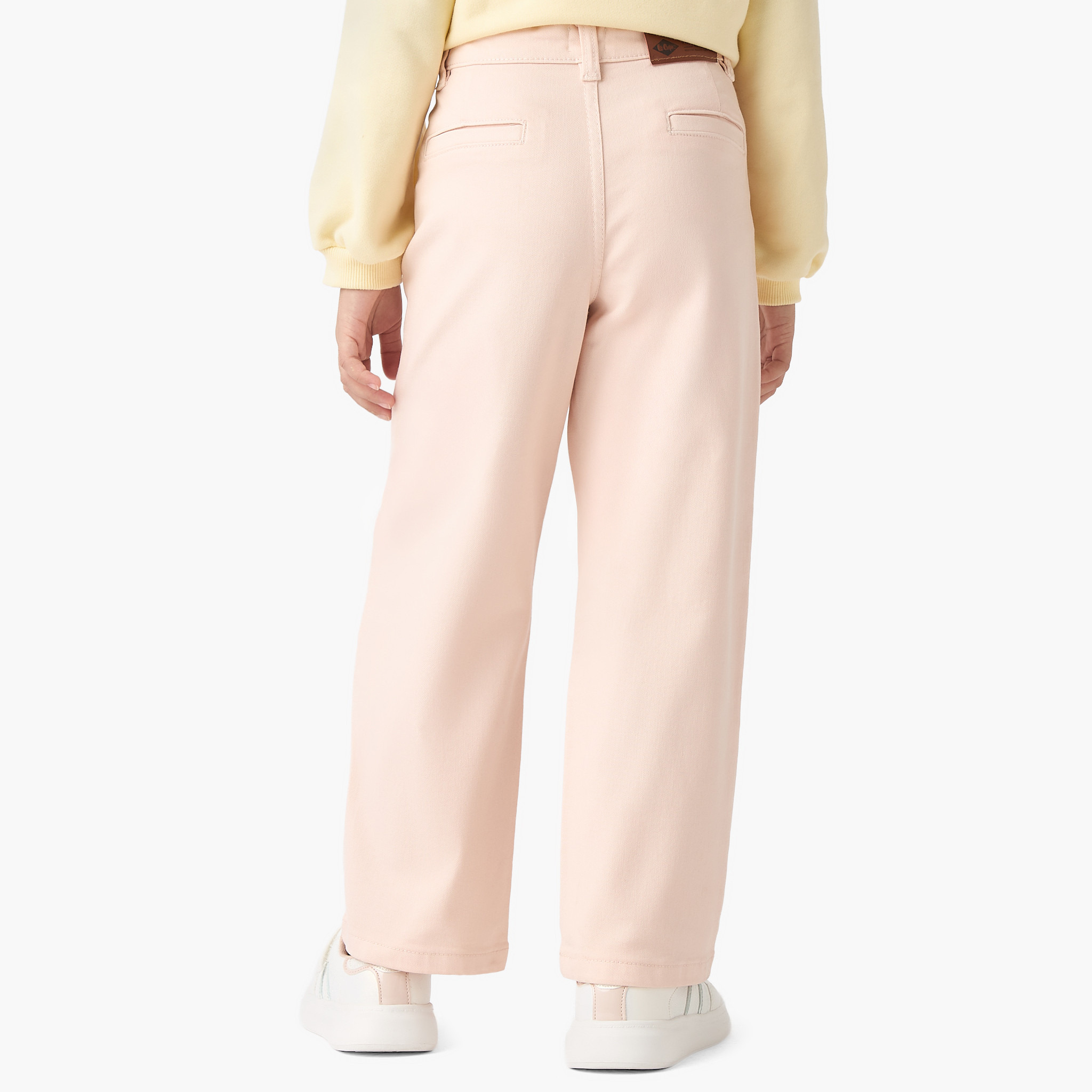 Juniors Solid Wide Leg Pants with Studded Pockets-baby-girls-clothing-bottoms-trousers-image-3