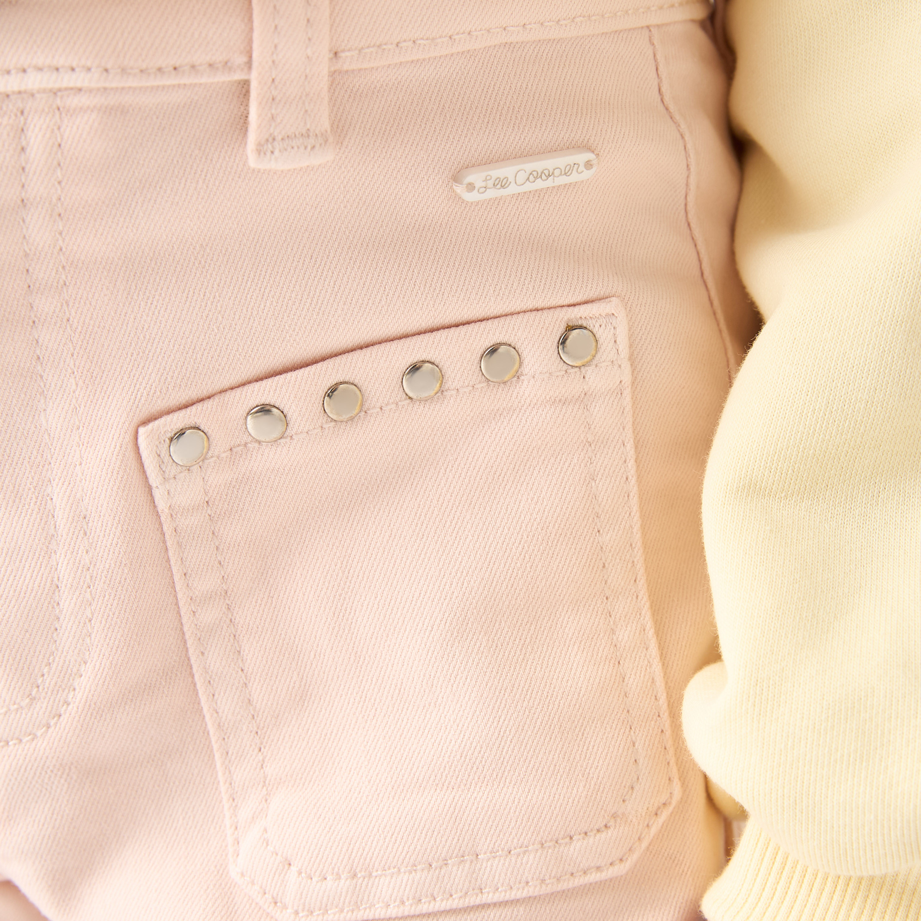 Juniors Solid Wide Leg Pants with Studded Pockets-baby-girls-clothing-bottoms-trousers-image-5