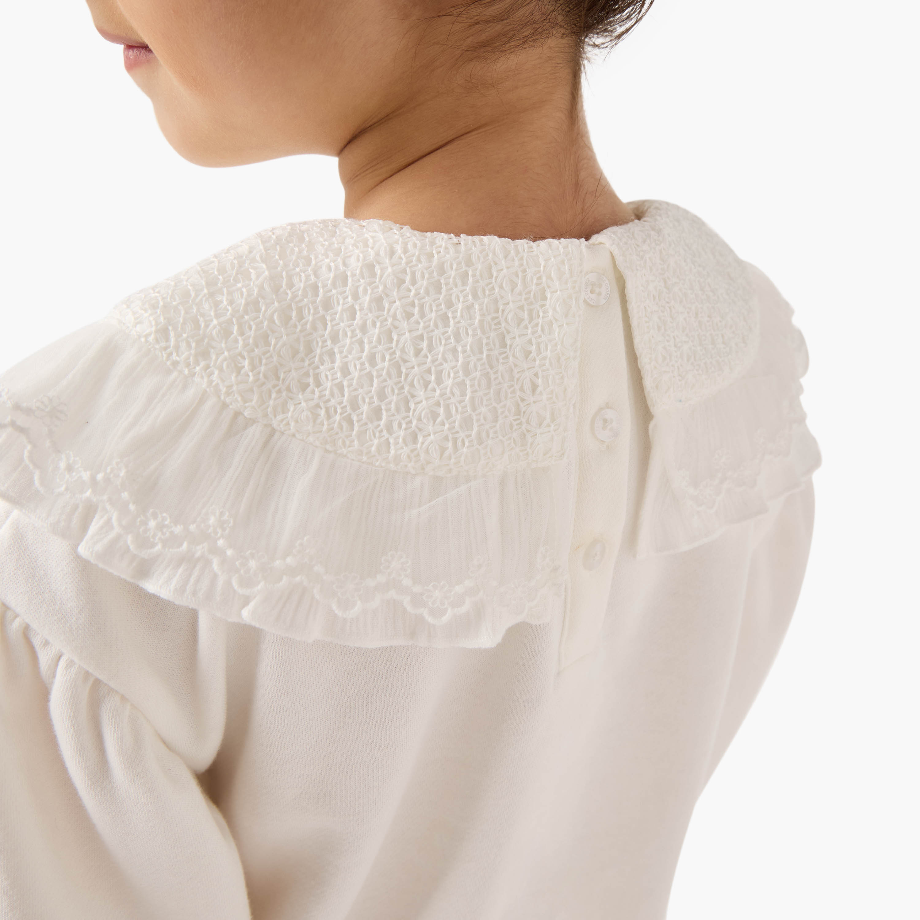 Lee Cooper Solid Collared Top and Balloon Shorts Set-girls-clothing-setsandcoords-image-5