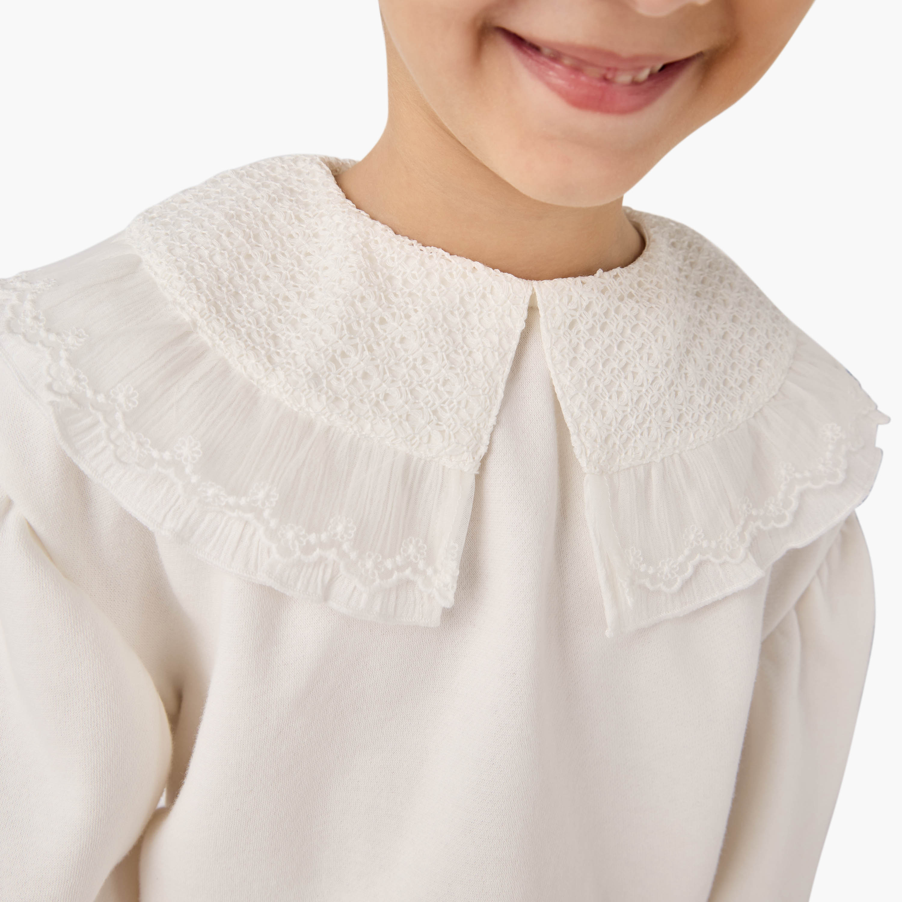 Lee Cooper Solid Collared Top and Balloon Shorts Set-girls-clothing-setsandcoords-image-6