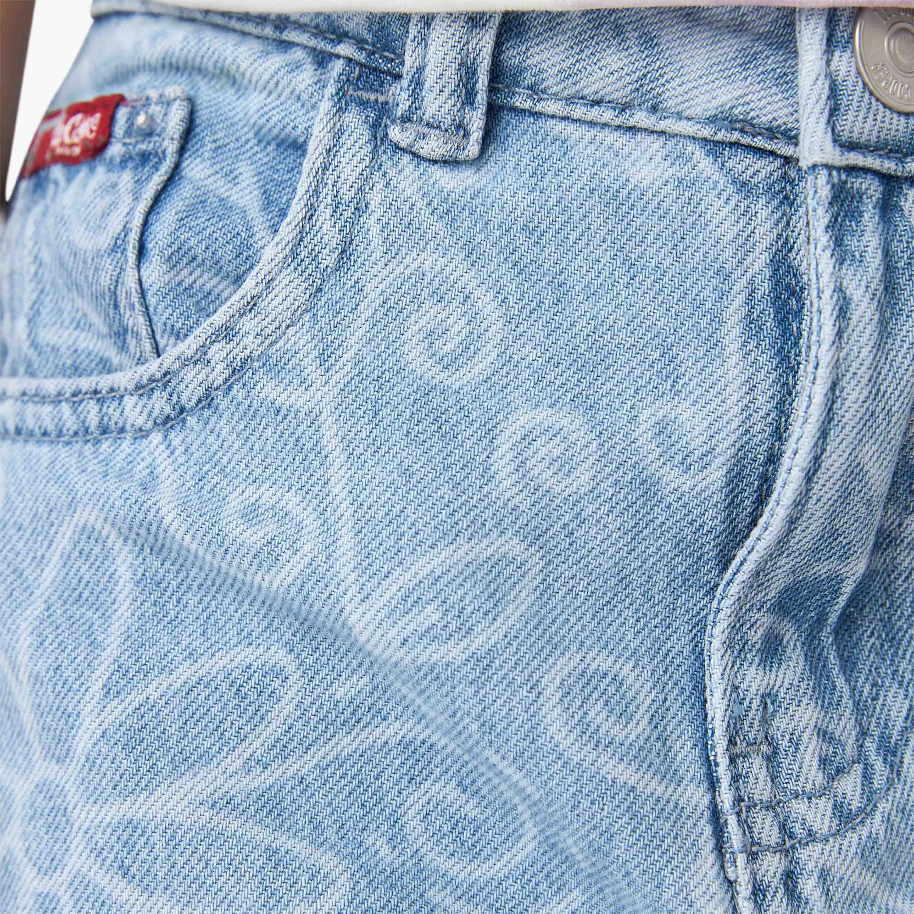 Lee Cooper Jeans with Pockets, Buttoned Waist-girls-clothing-bottoms-jeansandjeggings-image-5