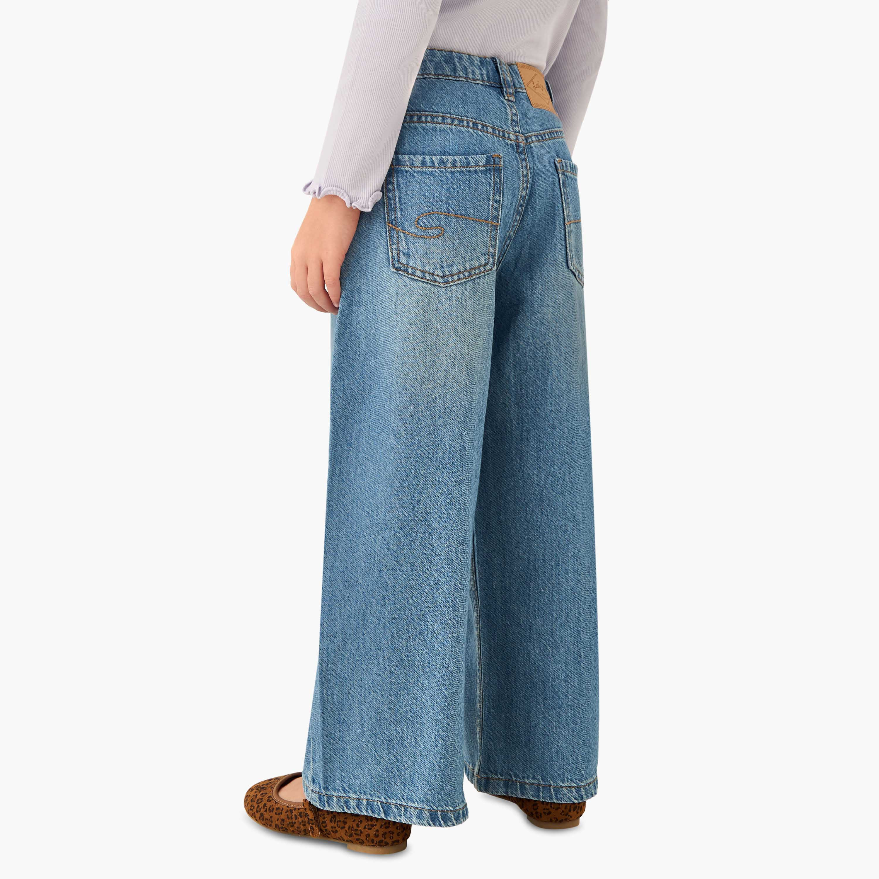 Lee Cooper Girls Jeans with Stud Accent - Cotton - Buttoned Waist-girls-clothing-bottoms-jeansandjeggings-image-3