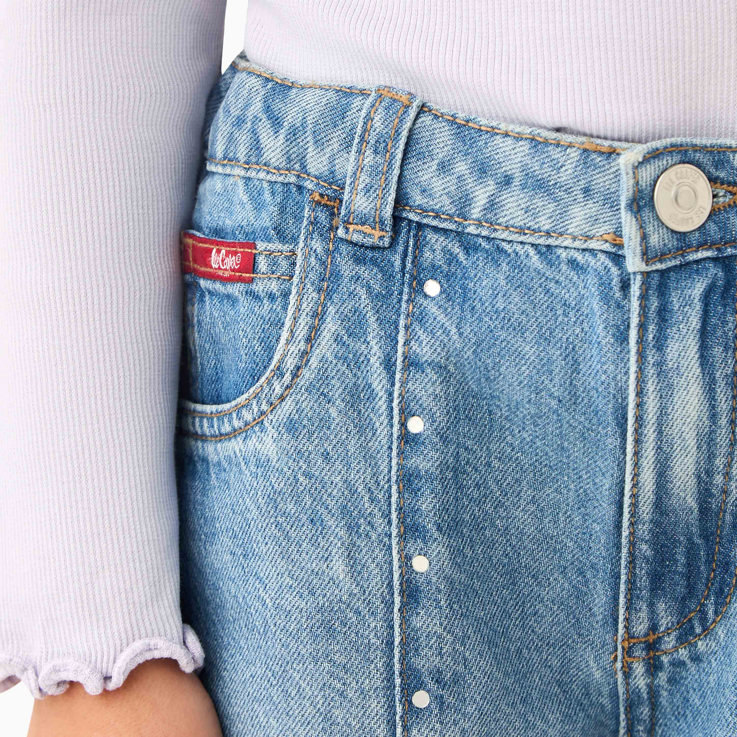 Lee Cooper Girls Jeans with Stud Accent - Cotton - Buttoned Waist-girls-clothing-bottoms-jeansandjeggings-image-5