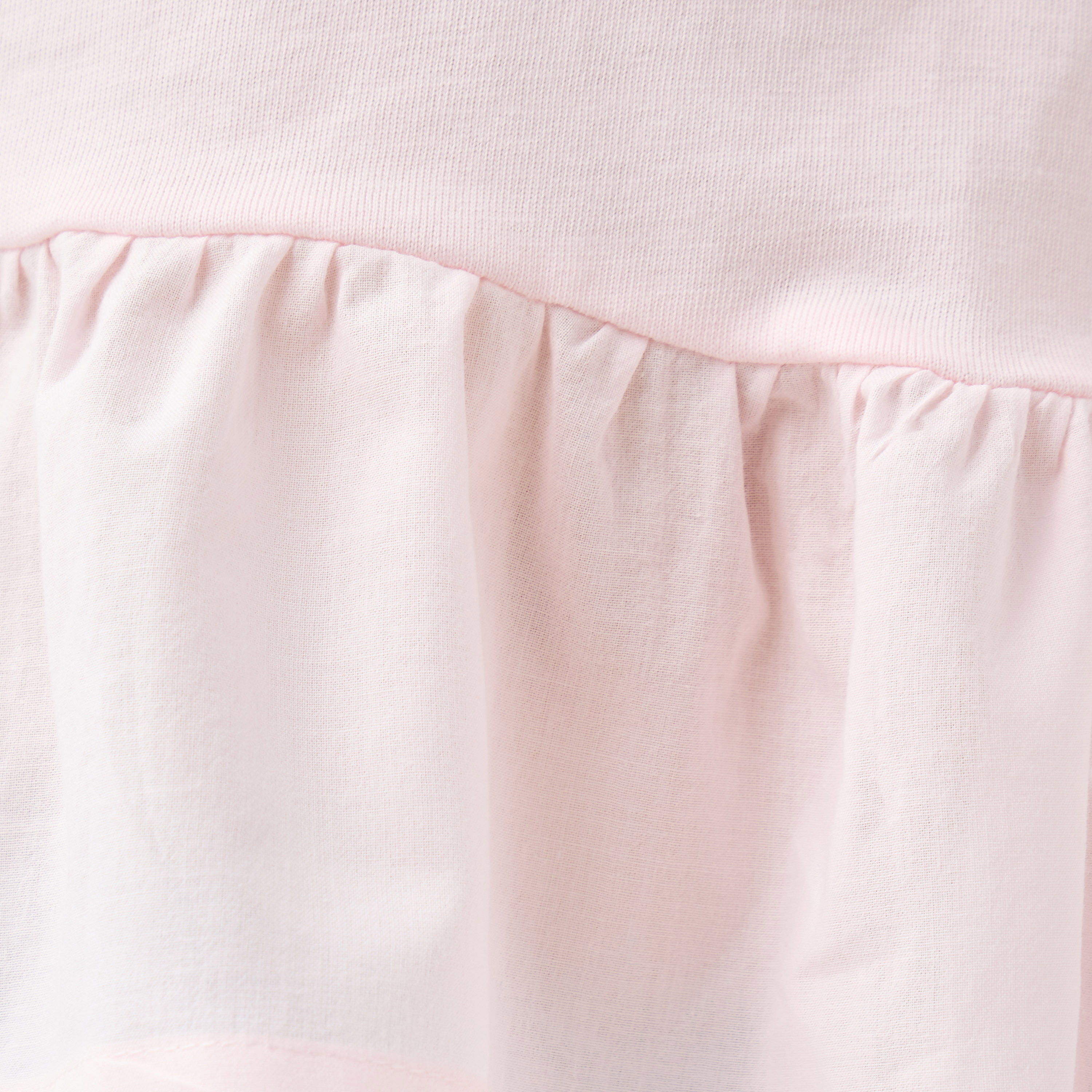 Sanrio My Melody Print Peplum Top with Crew Neck and Flared Sleeves-baby-girls-clothing-tshirts-image-5