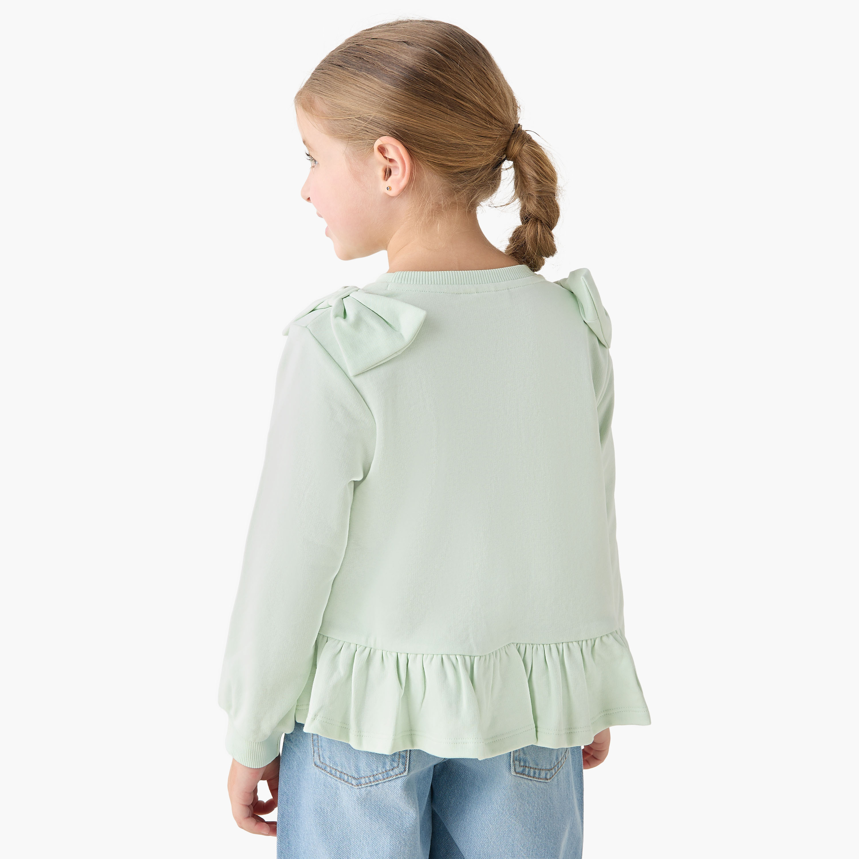 Sanrio Crew Neck Long Sleeves T-shirt with Hello Kitty and Friends Print-girls-clothing-tshirts-image-3