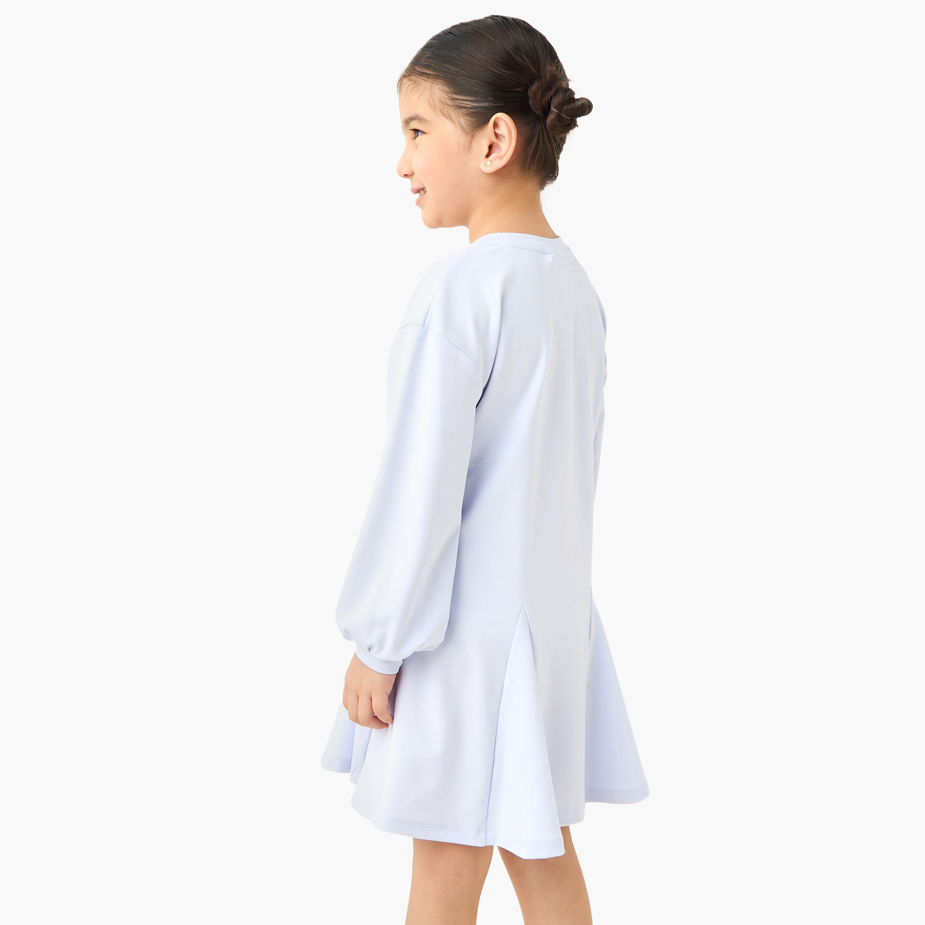 Sanrio Hello Kitty and Friends Print Dress with Long Sleeves-girls-clothing-dressesandjumpsuits-image-3