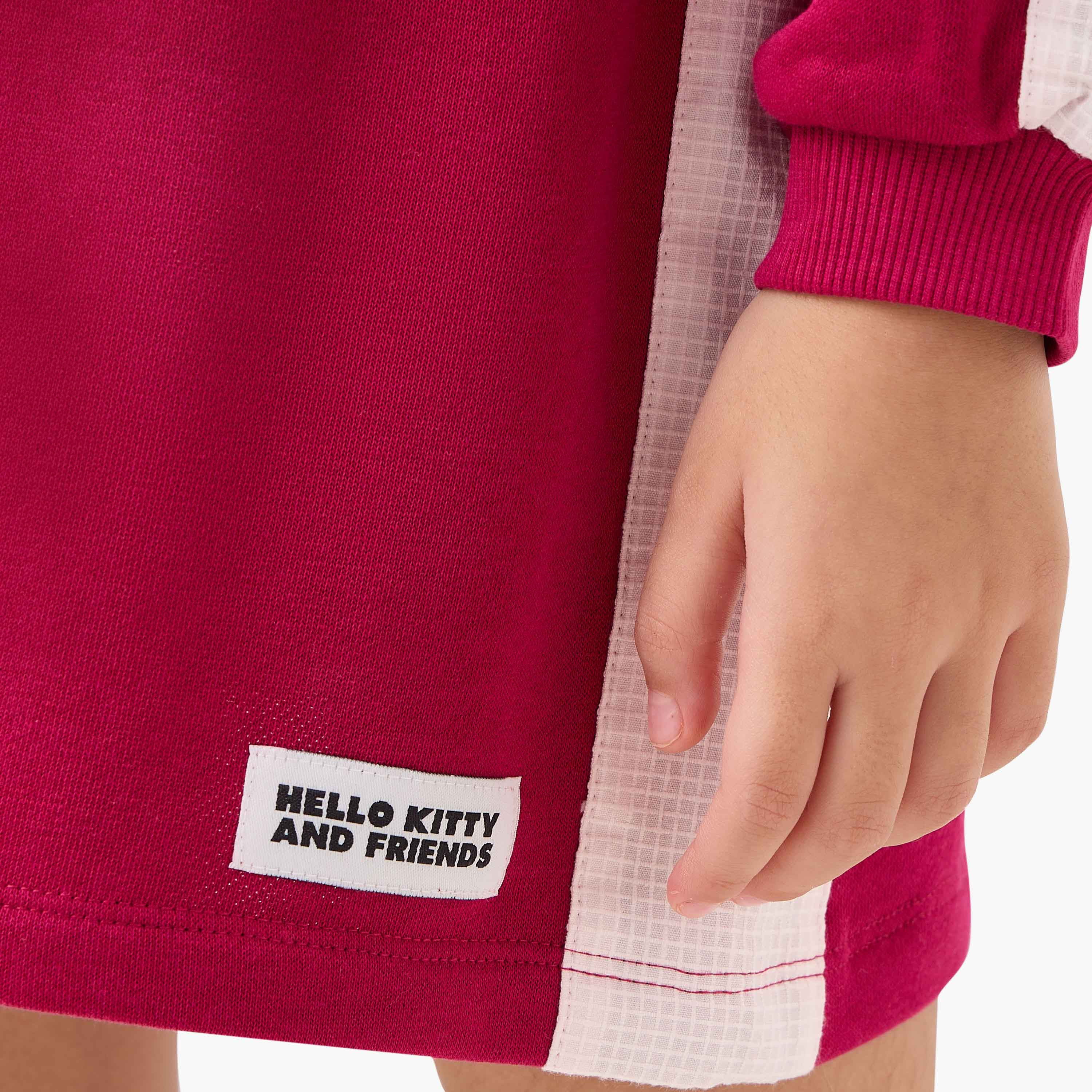 Sanrio Hello Kitty and Friends Print Hooded Sweatshirt and Skirt Set-baby-girls-clothing-setsandcoords-image-6