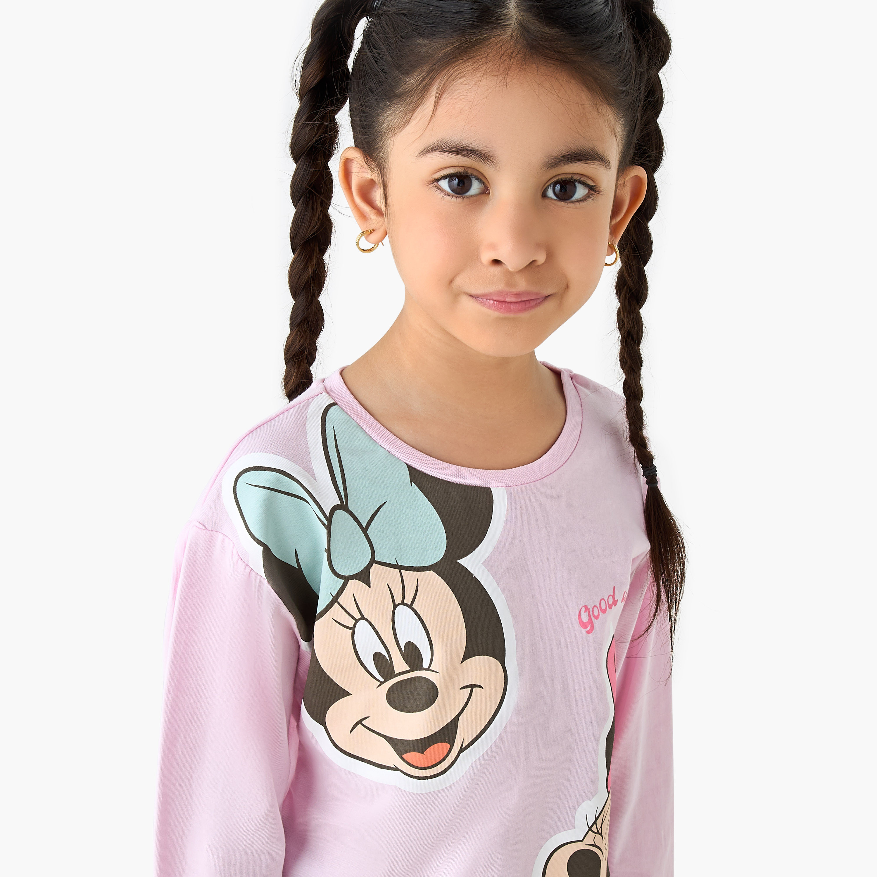 Disney Minnie Mouse Print Long Sleeves T-shirt - Set of 2-girls-clothing-tshirts-image-5