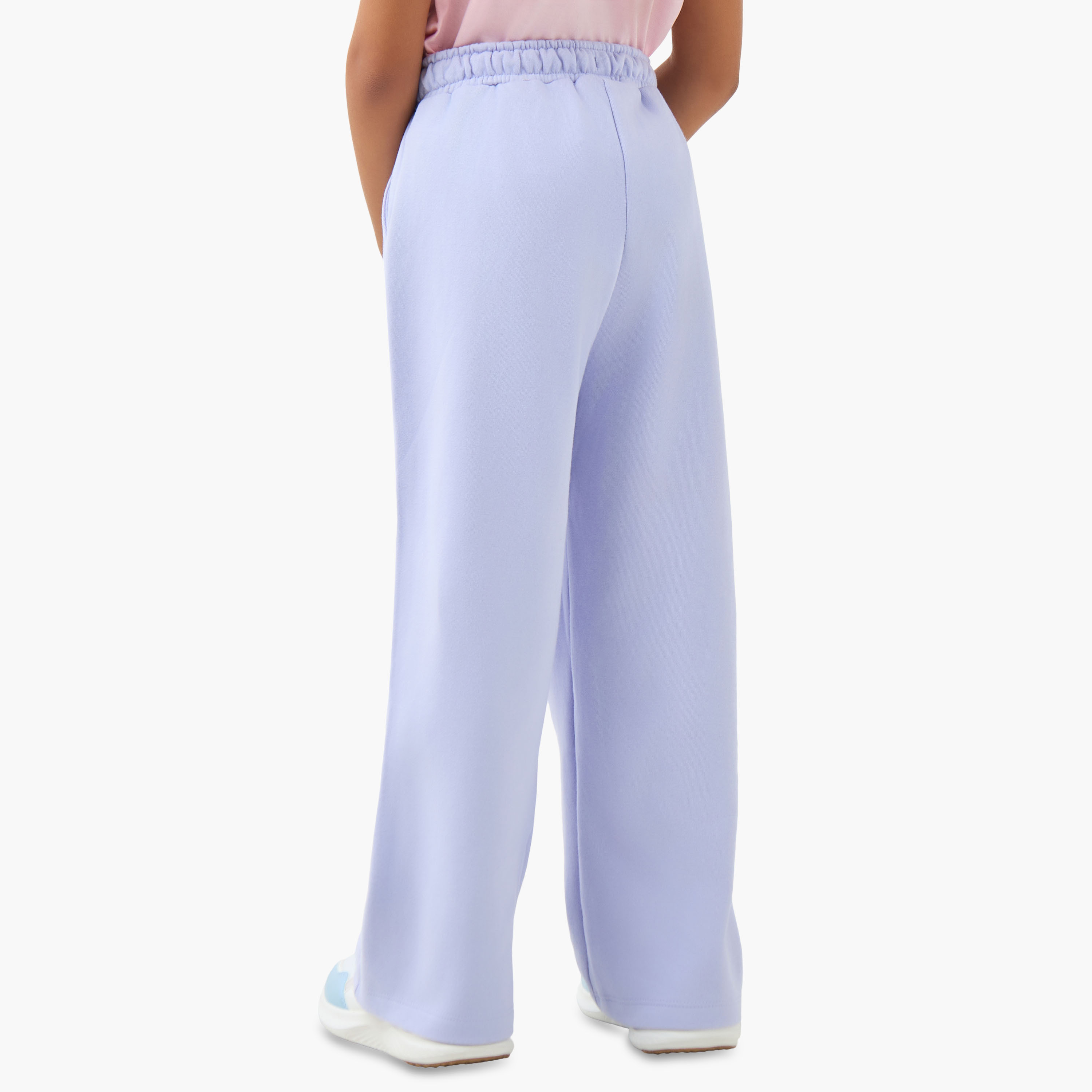 بنطلون رياضي قطن بطبعات ميني ماوس ورباط على الخصر للفتيات من ديزني-girls-clothing-bottoms-joggersandtrackpants-image-3