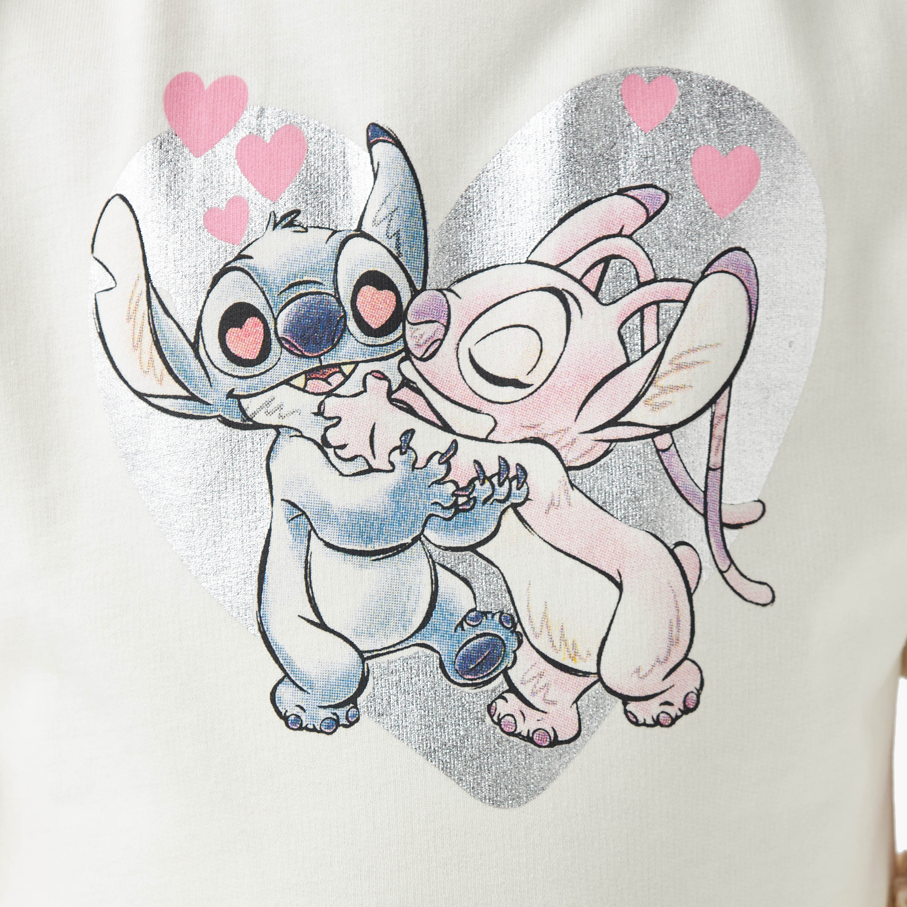 Disney Stitch and Angel Print Dress with Short Sleeves-girls-clothing-dressesandjumpsuits-image-5