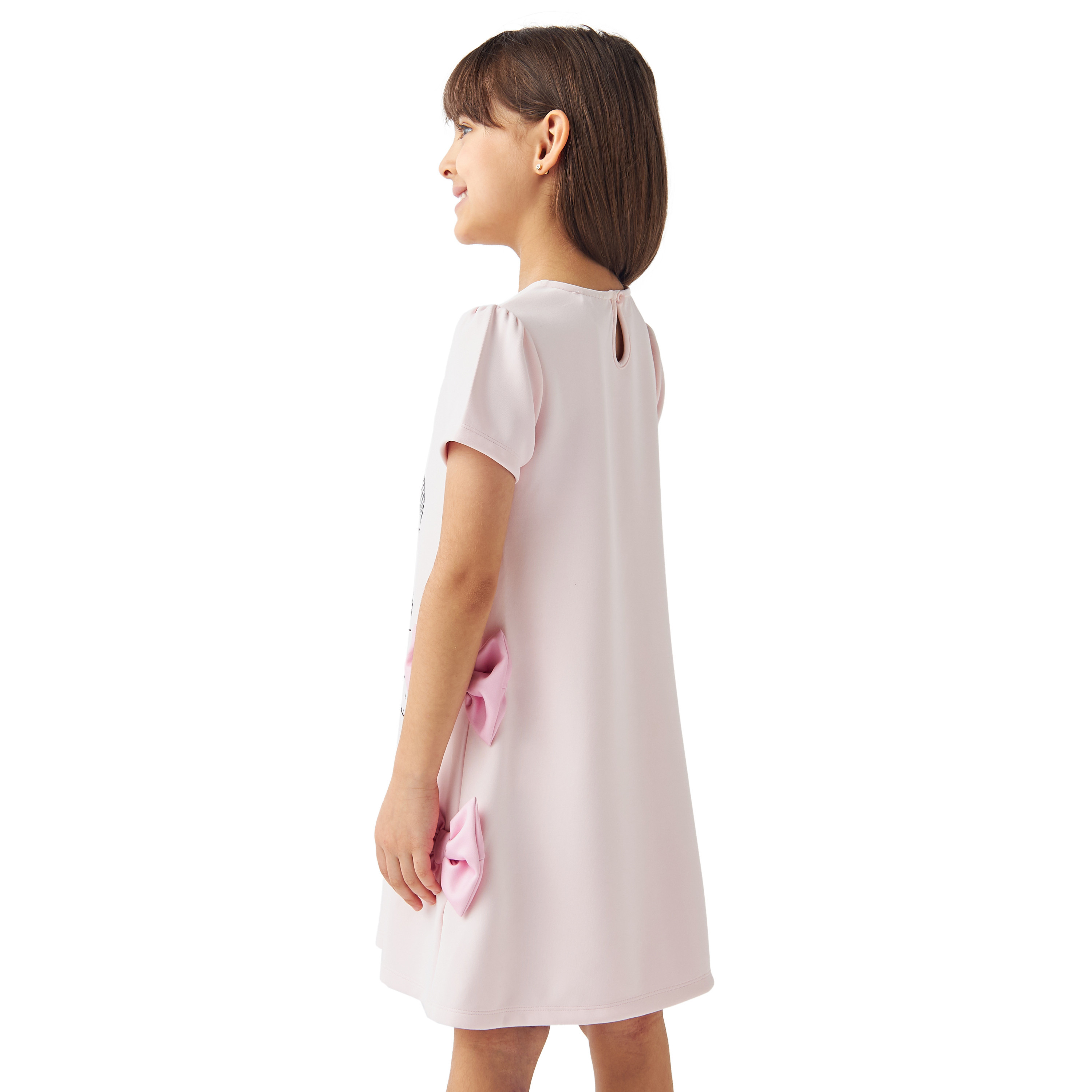 Disney Minnie Mouse Print Dress with Short Sleeves-girls-clothing-dressesandjumpsuits-image-3