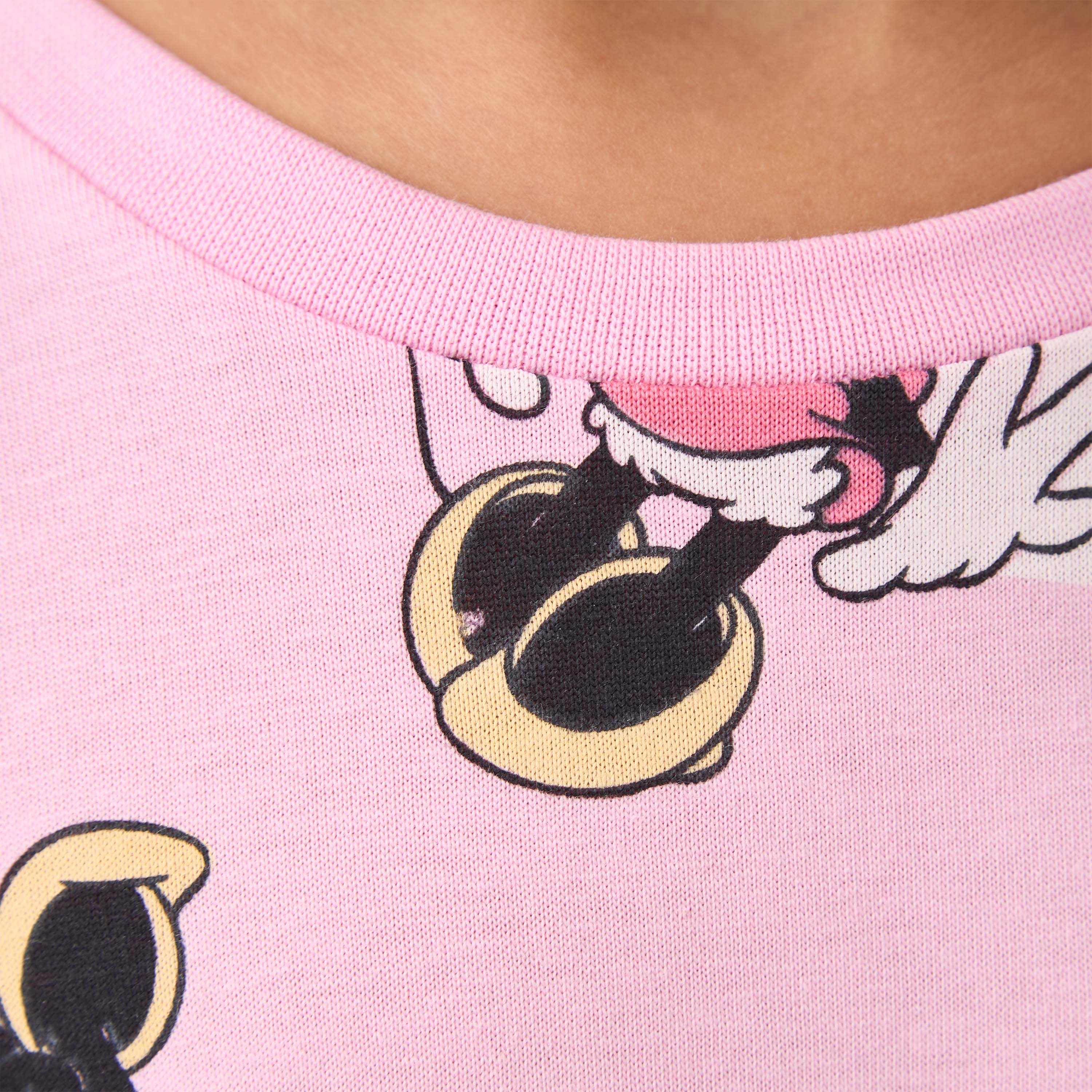 Disney Round Neck Long Sleeve Dress with Minnie Mouse Print-girls-clothing-dressesandjumpsuits-image-5