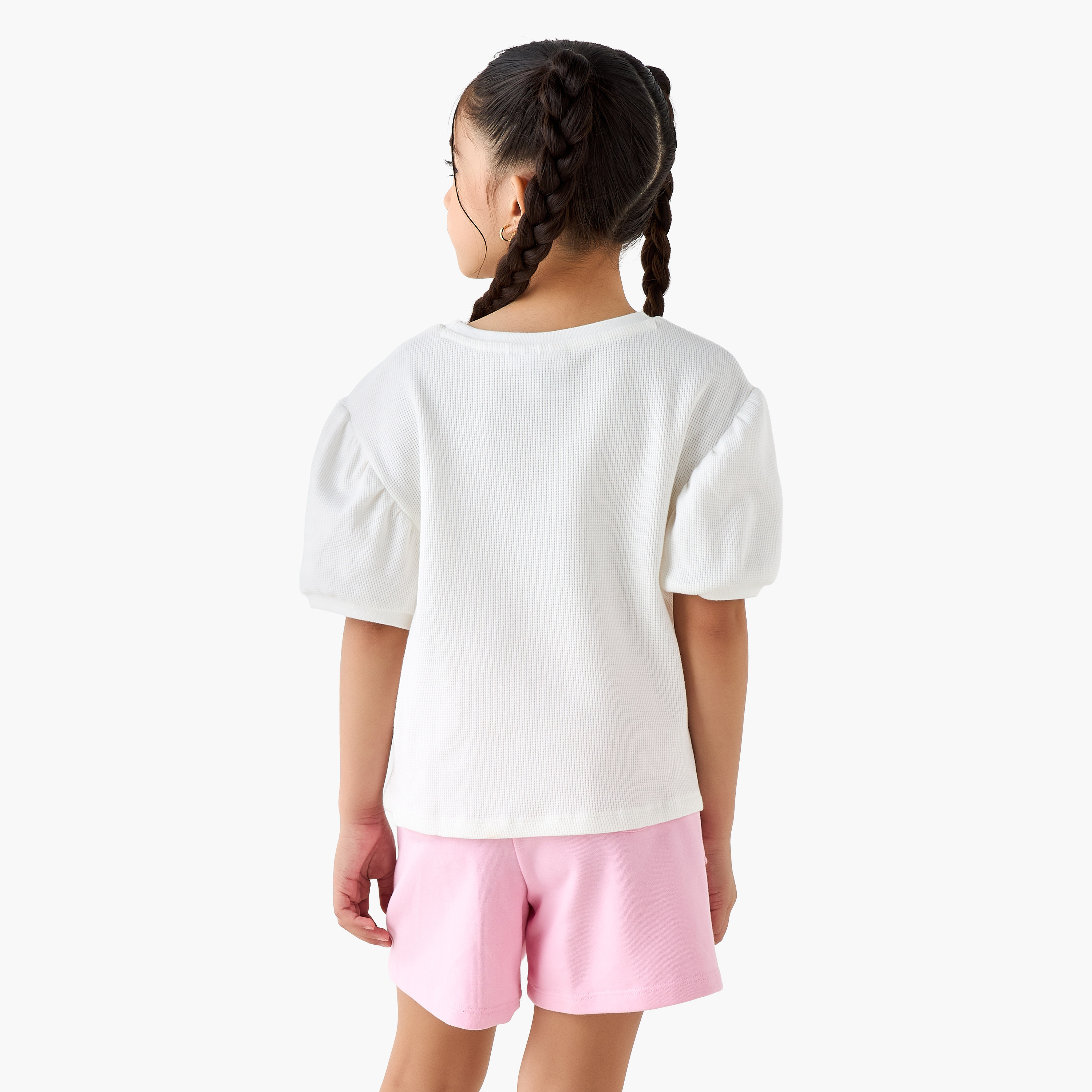 Cloud Co Care Bears Print T-shirt and Shorts Set-baby-girls-clothing-setsandcoords-image-4