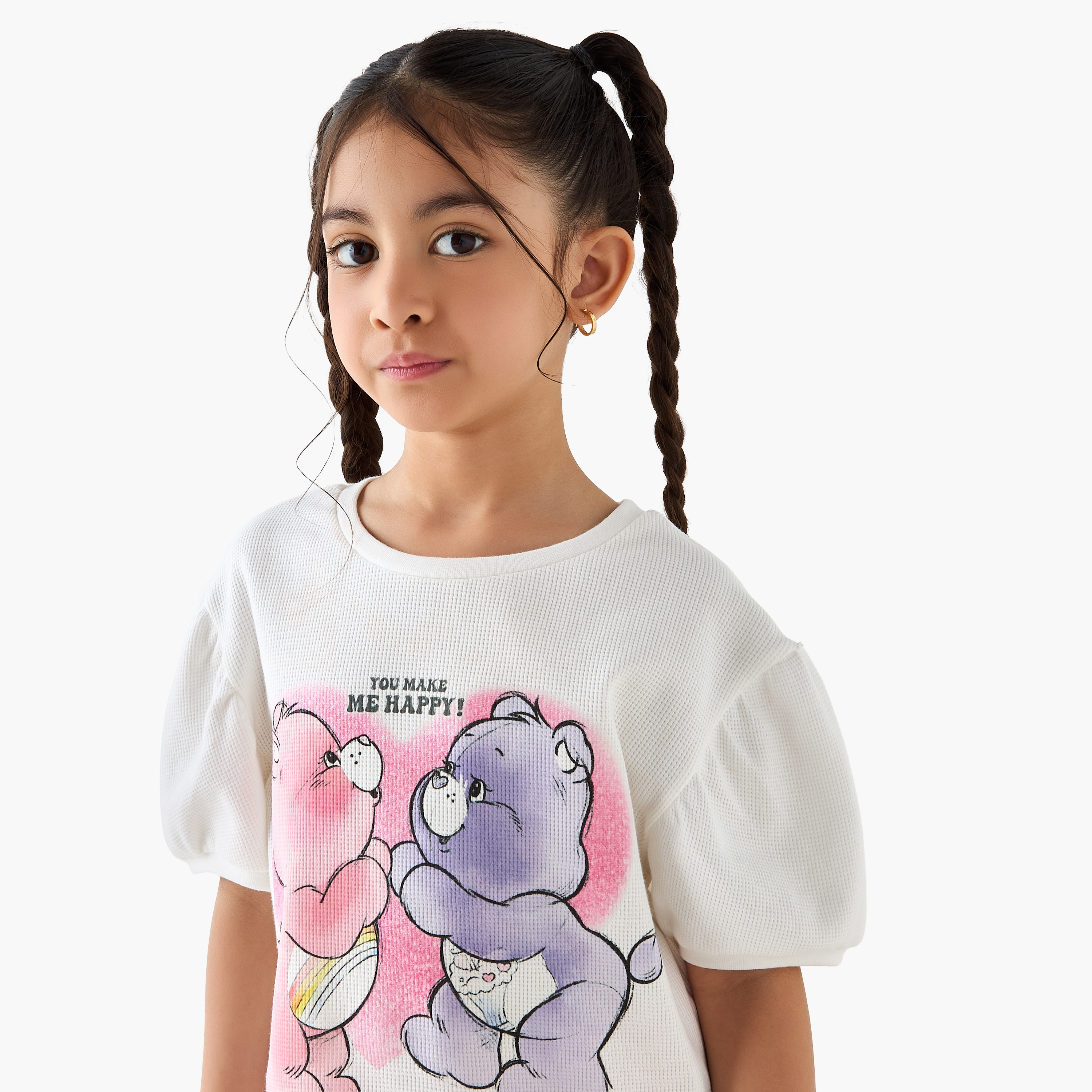 Cloud Co Care Bears Print T-shirt and Shorts Set-baby-girls-clothing-setsandcoords-image-5