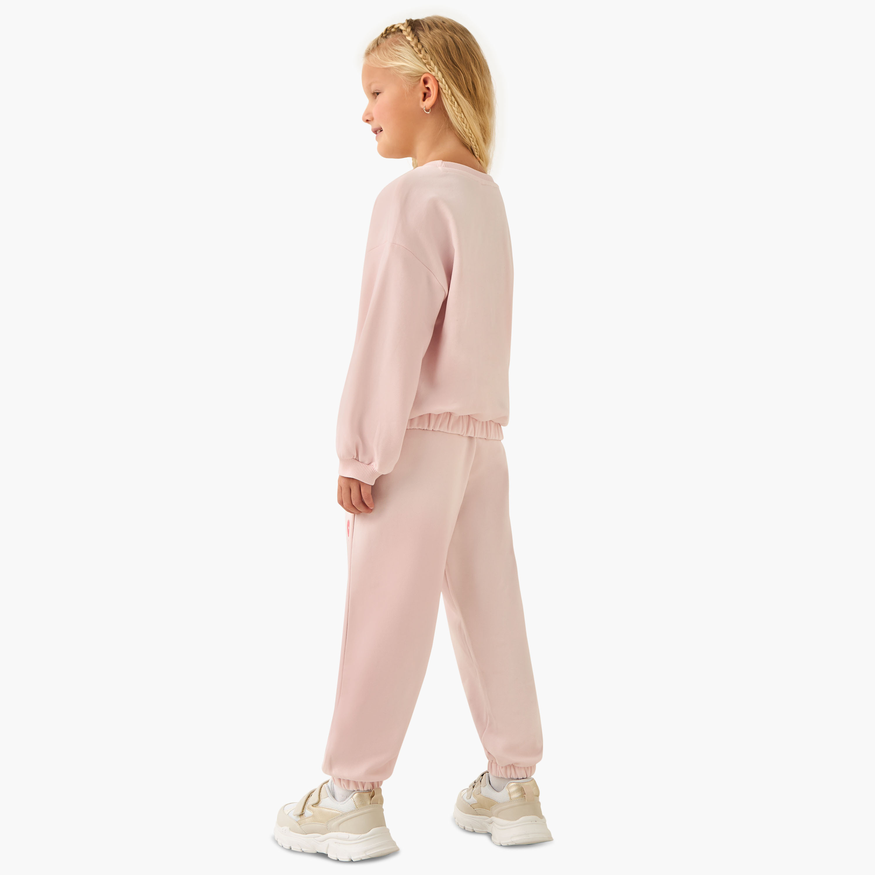 Disney Girls Sweatshirt and Joggers Set with Minnie Mouse Print - Cotton - Long Sleeves - Crew Neck-baby-girls-clothing-setsandcoords-image-4