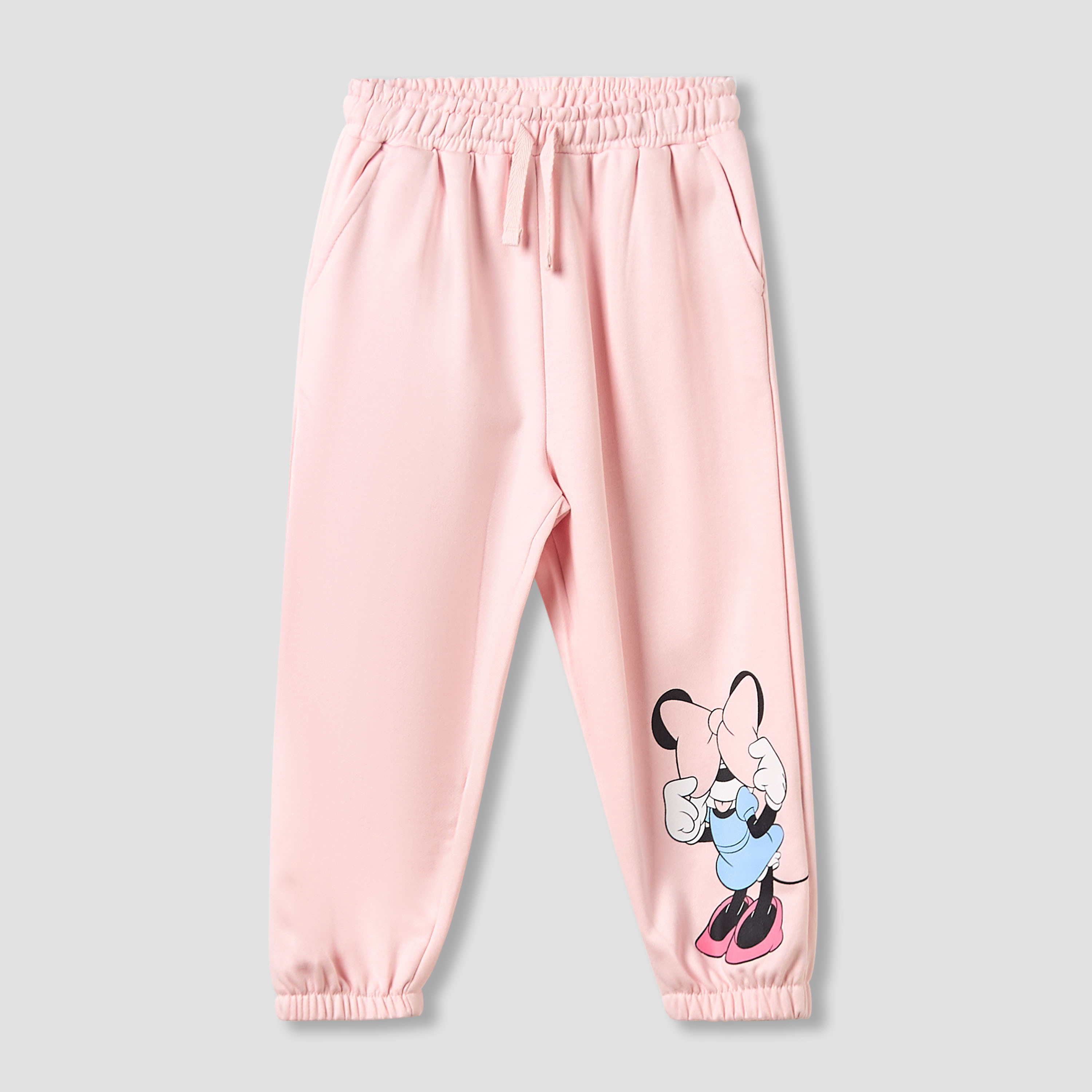 Juniors Girls Sweatshirt and Joggers Set with Minnie Mouse Print - Cotton - Long Sleeves - Crew Neck-baby-girls-clothing-setsandcoords-image-3
