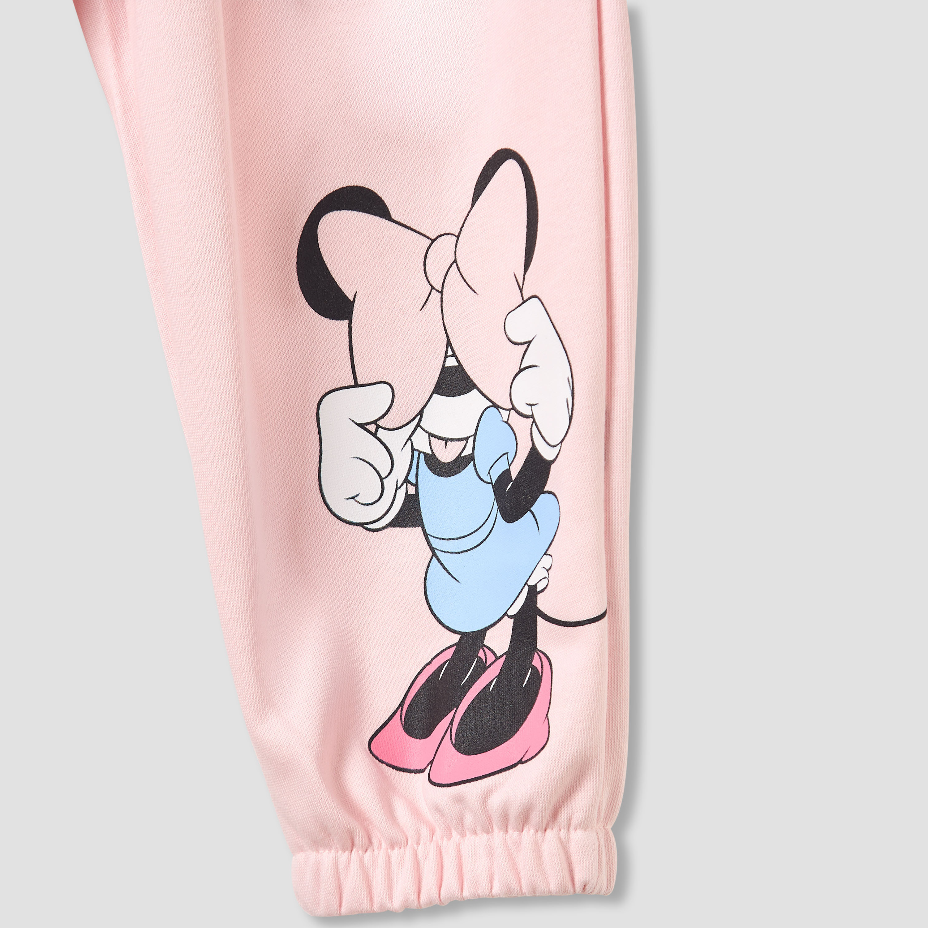 Juniors Girls Sweatshirt and Joggers Set with Minnie Mouse Print - Cotton - Long Sleeves - Crew Neck-baby-girls-clothing-setsandcoords-image-5