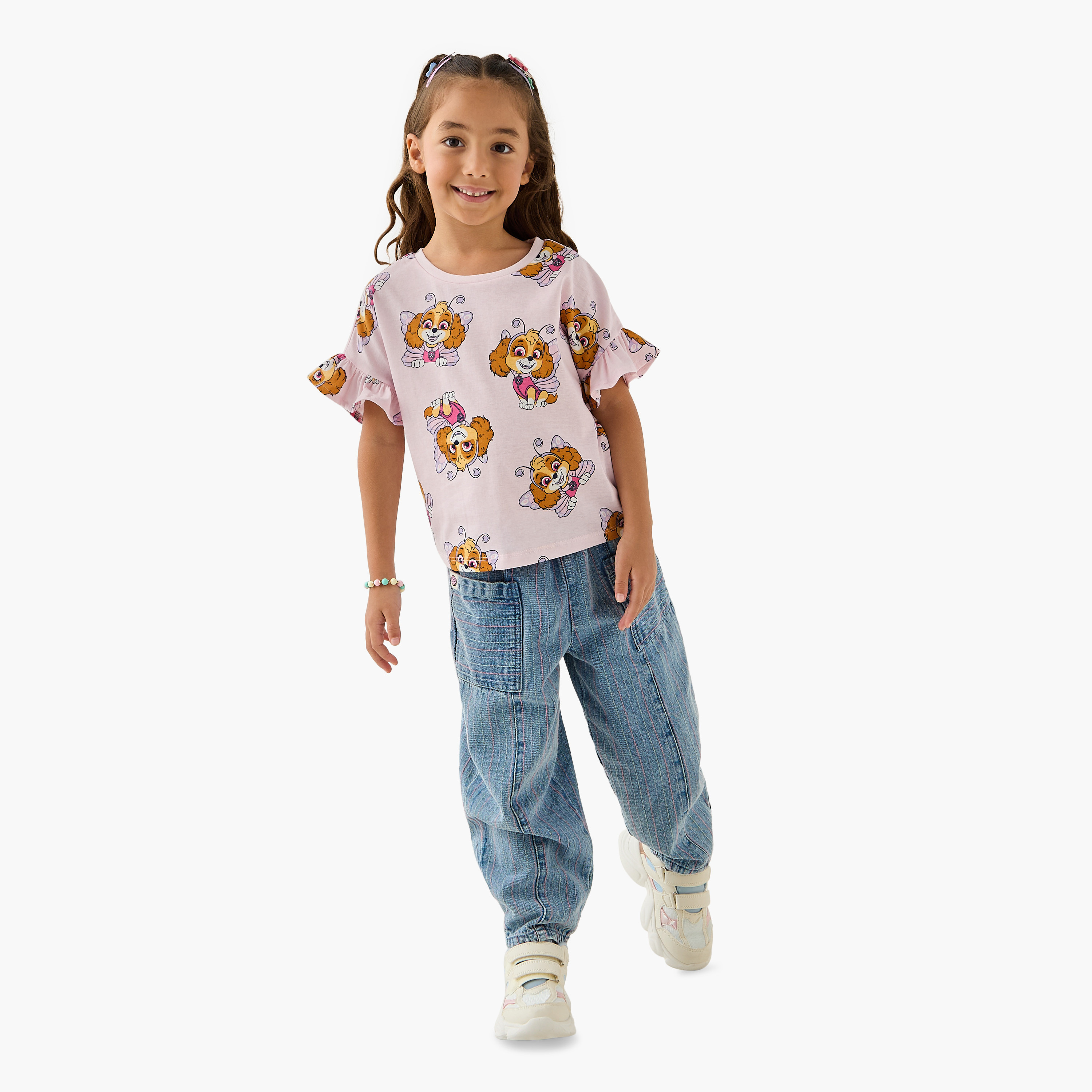 Skye Print Top with Crew Neck and Short Sleeves - Set of 2-baby-girls-clothing-tshirts-image-3
