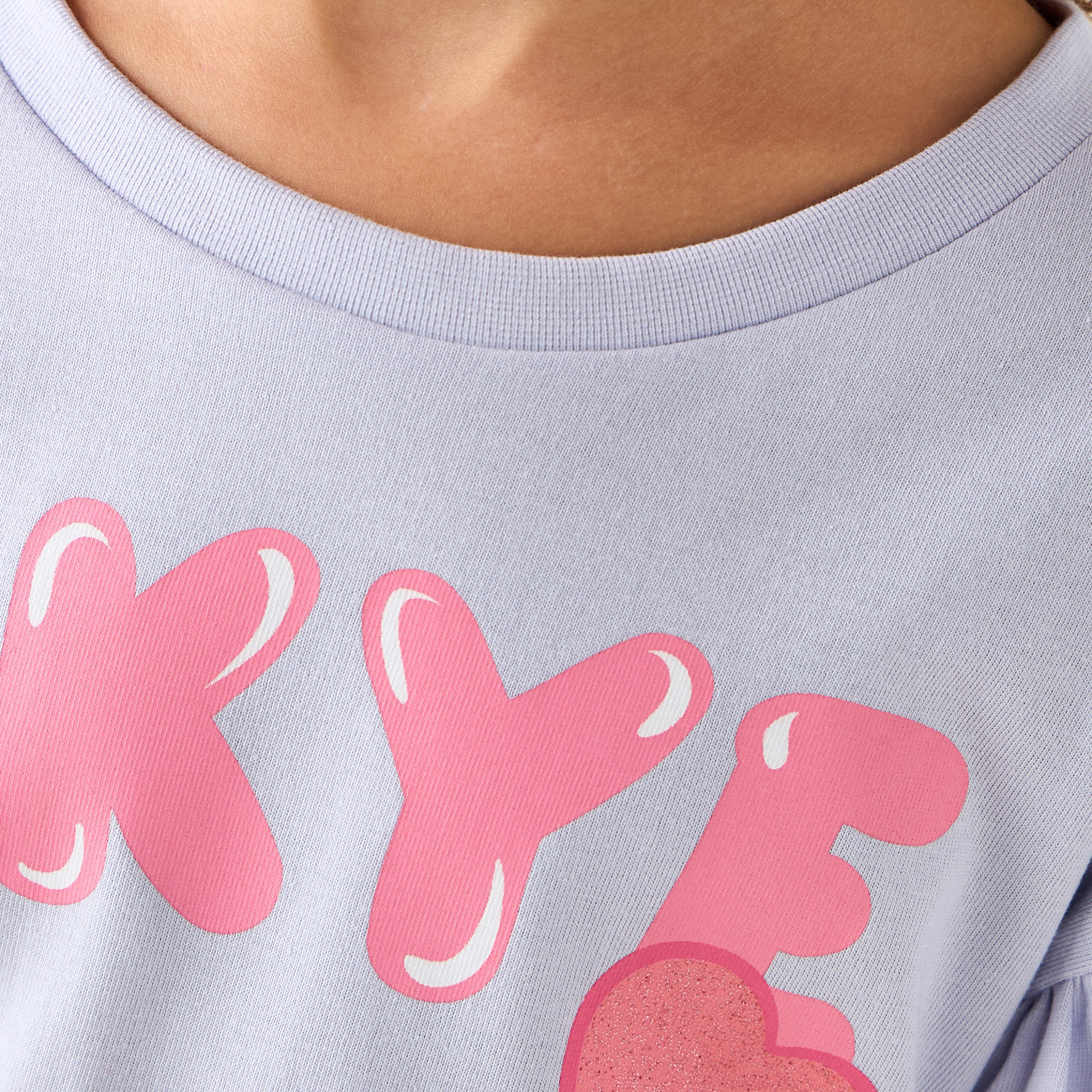Crew Neck Long Sleeves T-shirt with Skye Print-girls-clothing-tshirts-image-5