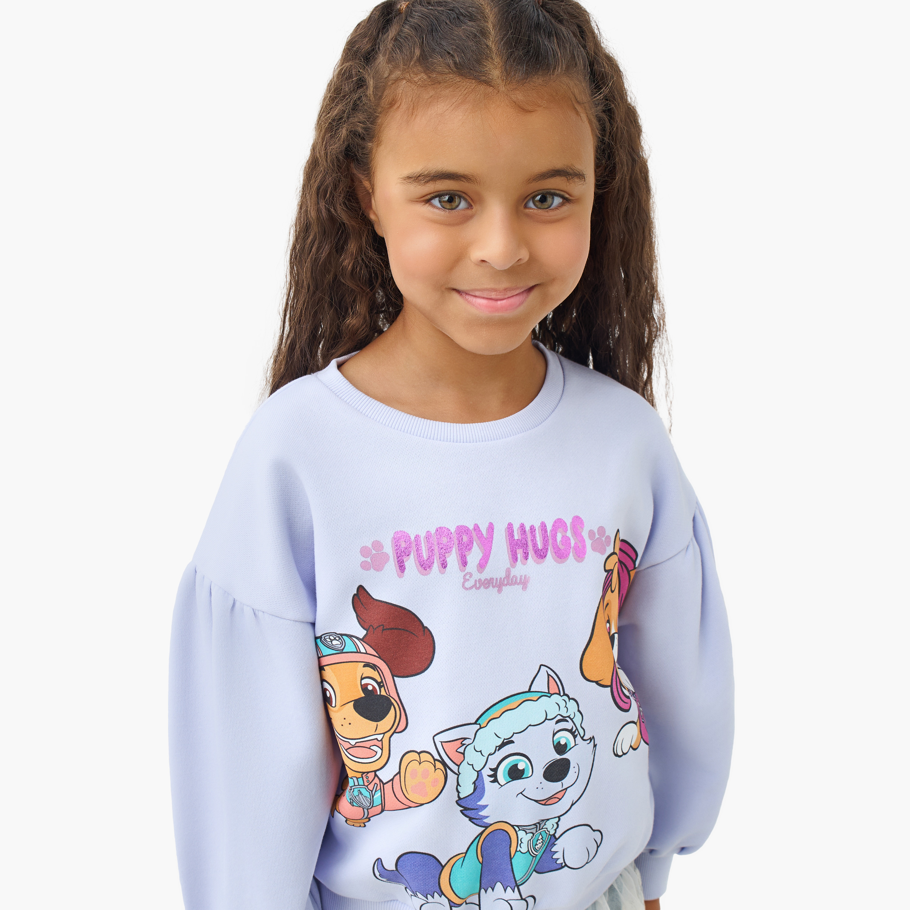 Girls Sweatshirt with PAW Patrol Print - Long Sleeves-girls-clothing-sweatshirts-image-4