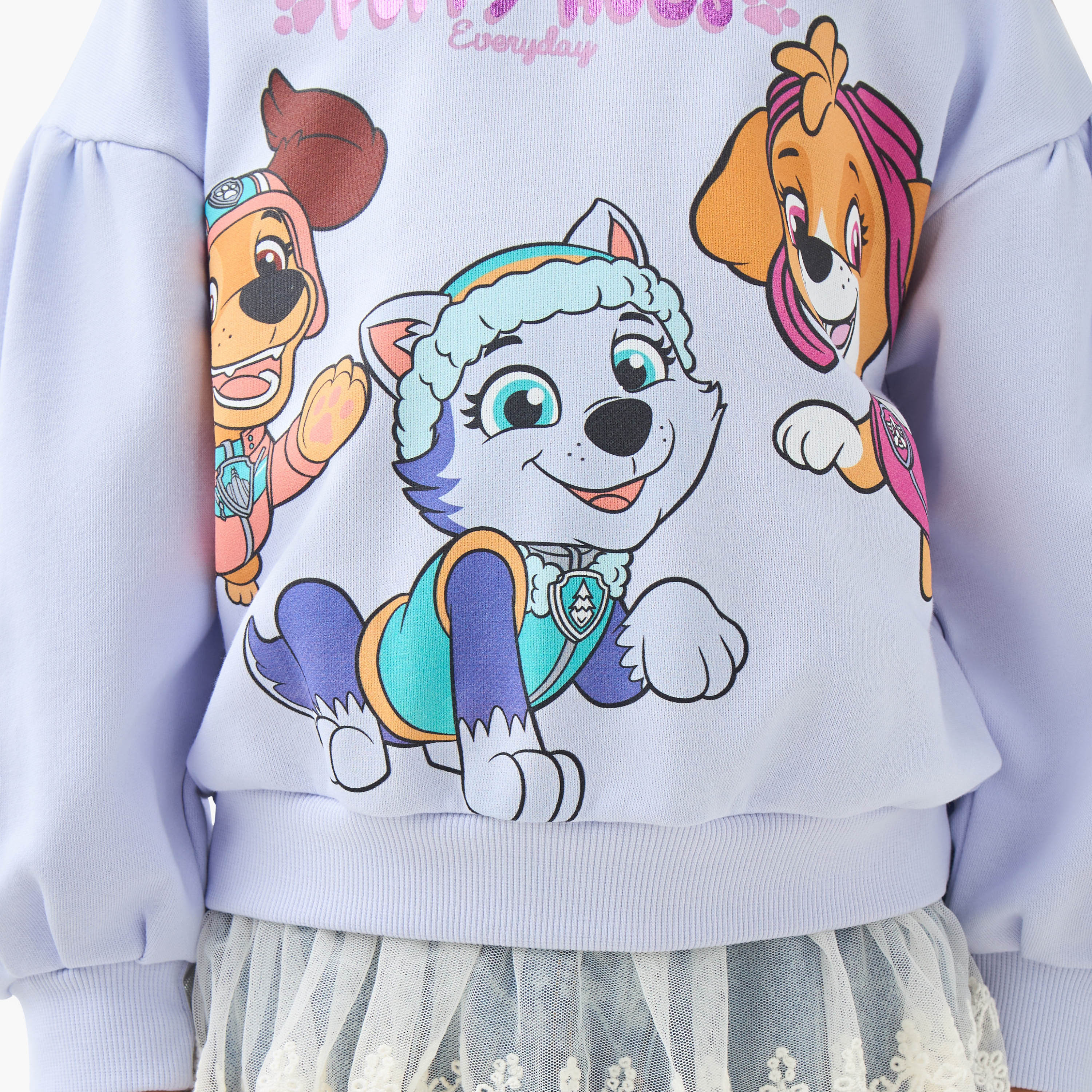 Girls Sweatshirt with PAW Patrol Print - Long Sleeves-girls-clothing-sweatshirts-image-5