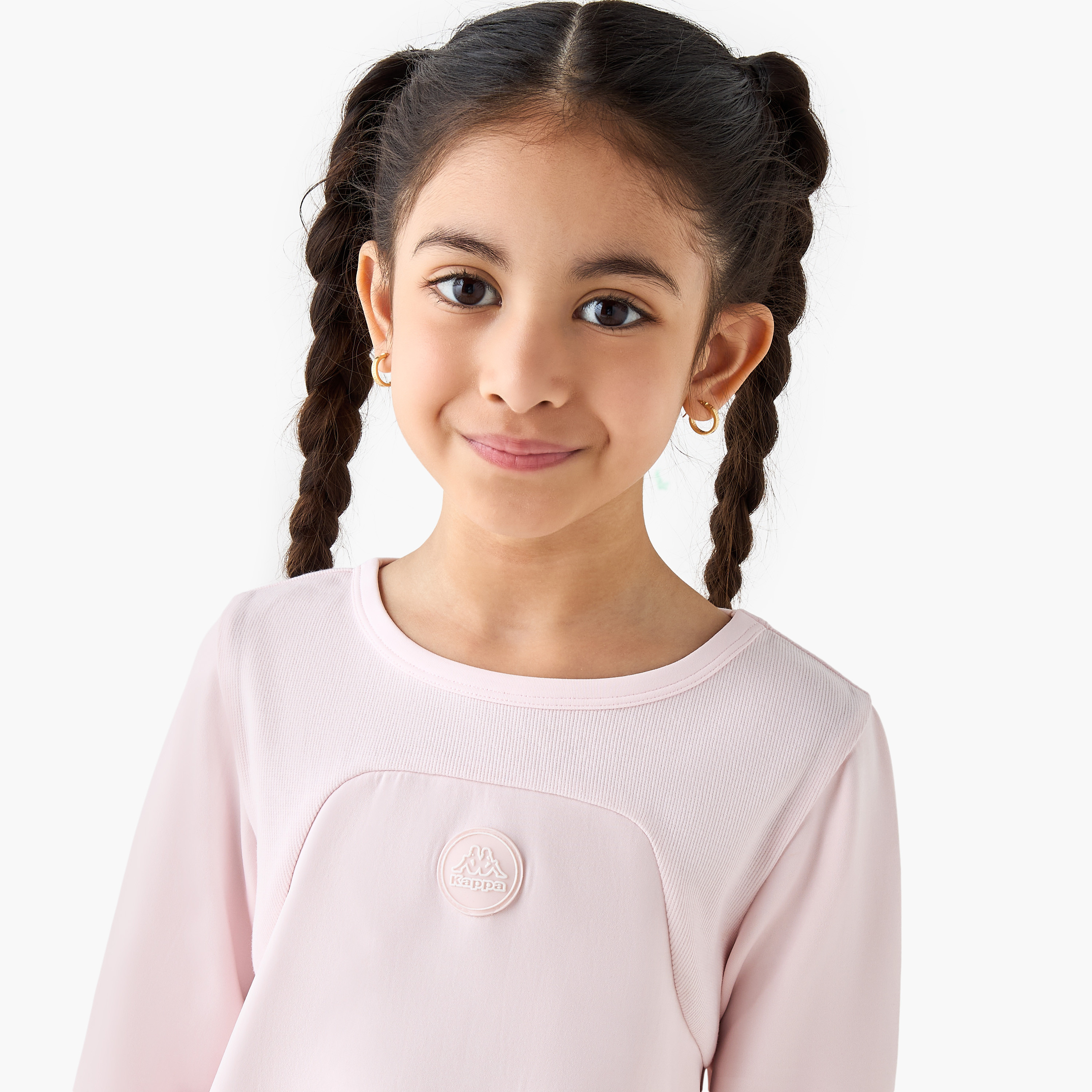 Kappa Panelled Long-Sleeved T-shirt-sports-girls-clothing-tops-image-4