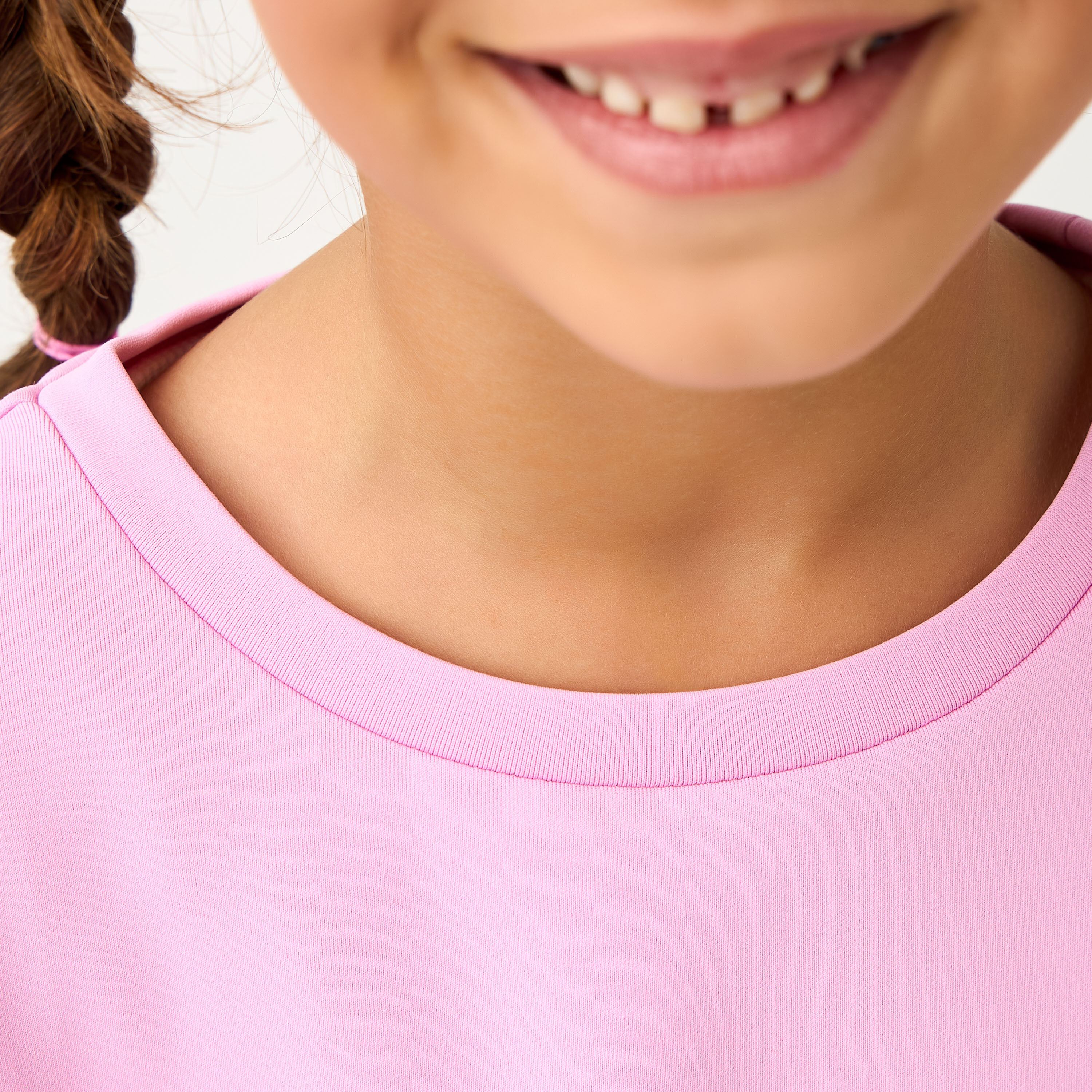 Kappa Crew Neck Long Sleeves T-shirt with Logo Print-girls-clothing-tshirts-image-5