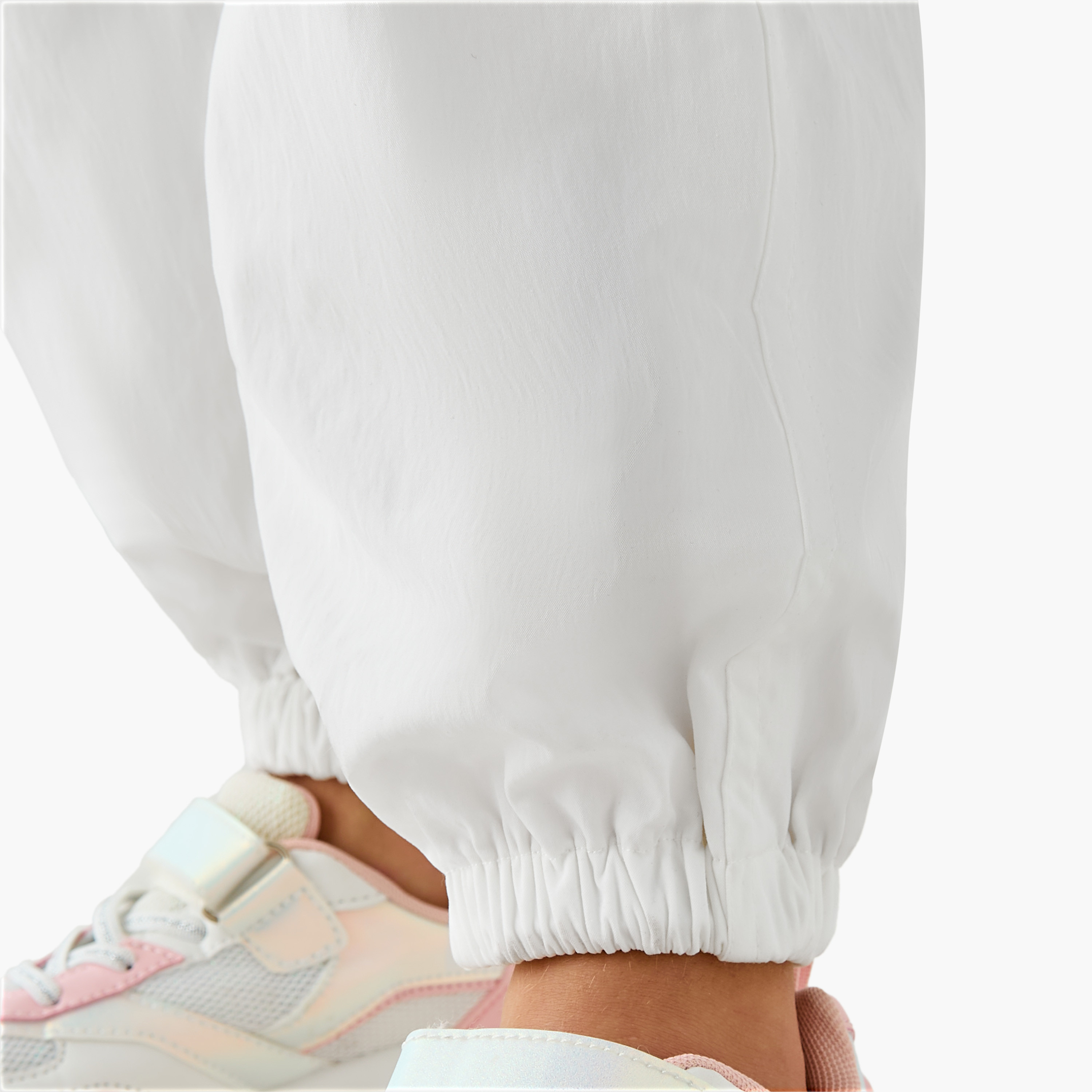 Kappa Solid Cargo Joggers with Pockets-baby-girls-clothing-sportswear-bottoms-image-5