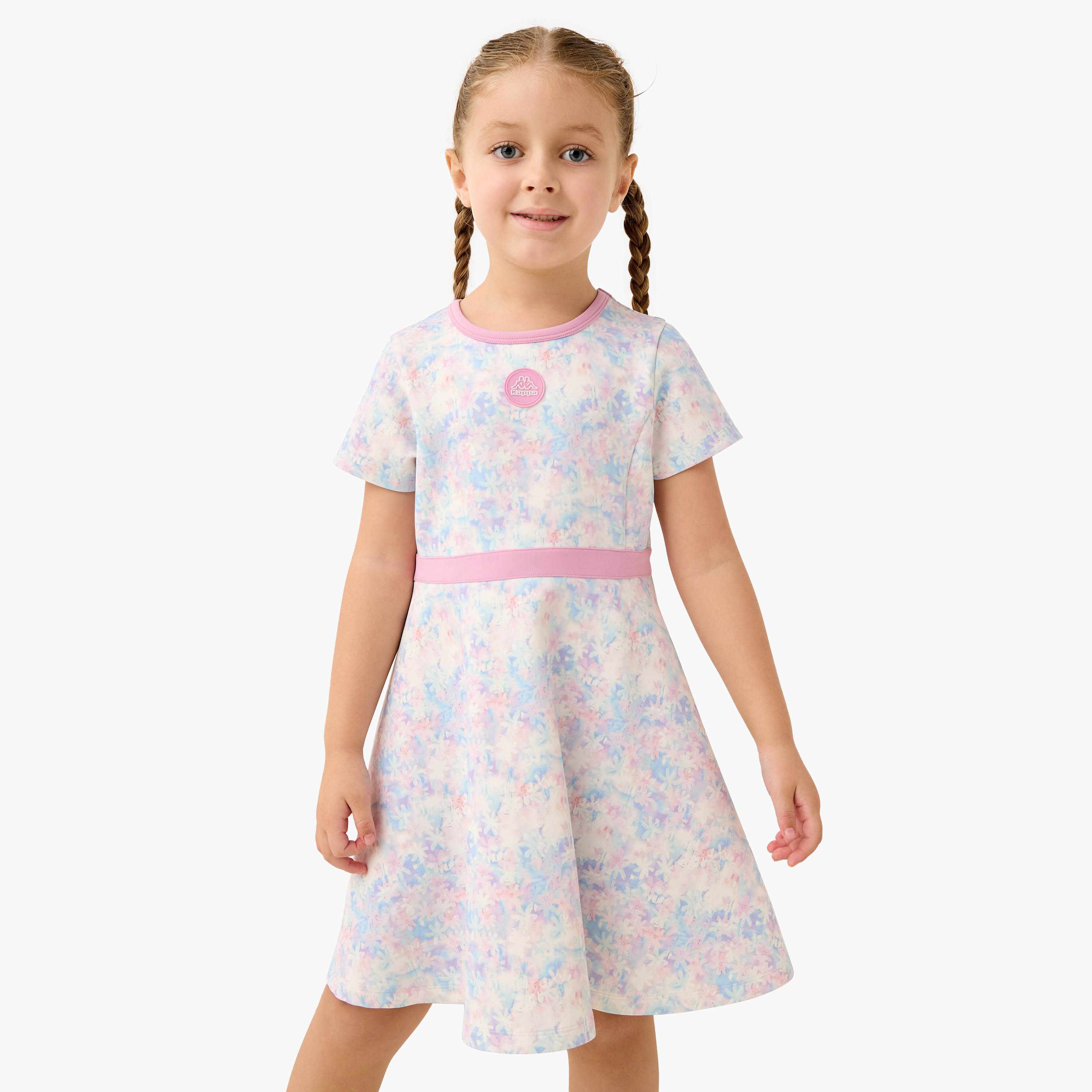 فستان بأكمام قصيرة وطبعات من كابا-girls-clothing-dressesandjumpsuits-image-5