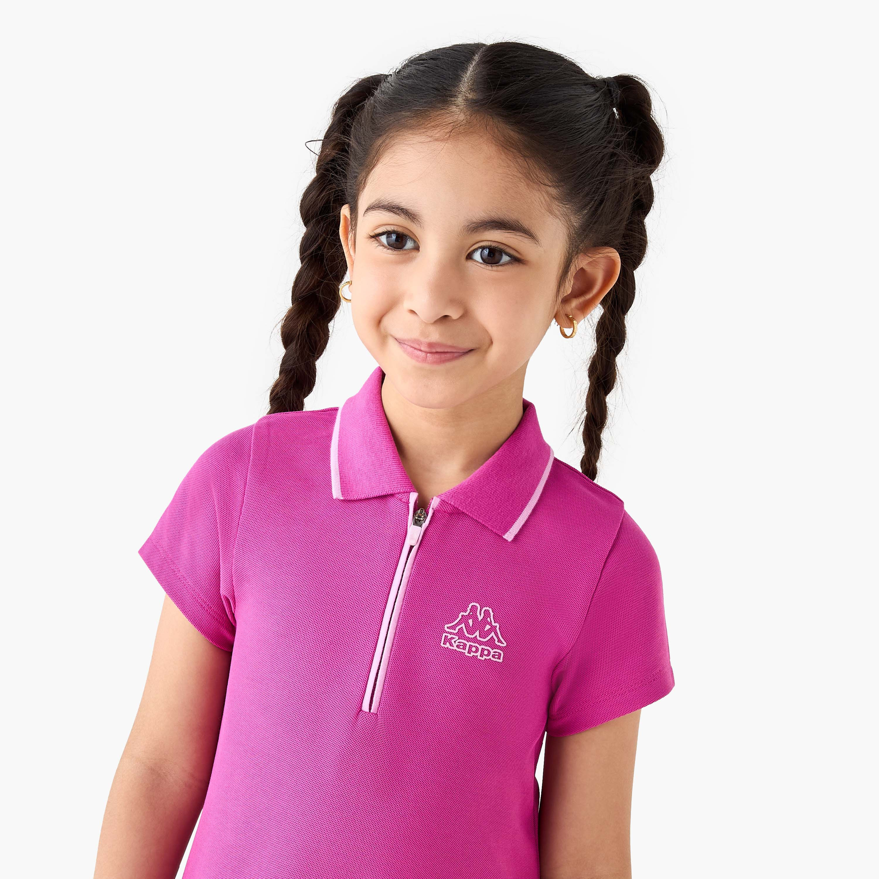 Kappa Textured Polo Dress with Ruffle Hem-girls-clothing-dressesandjumpsuits-image-4