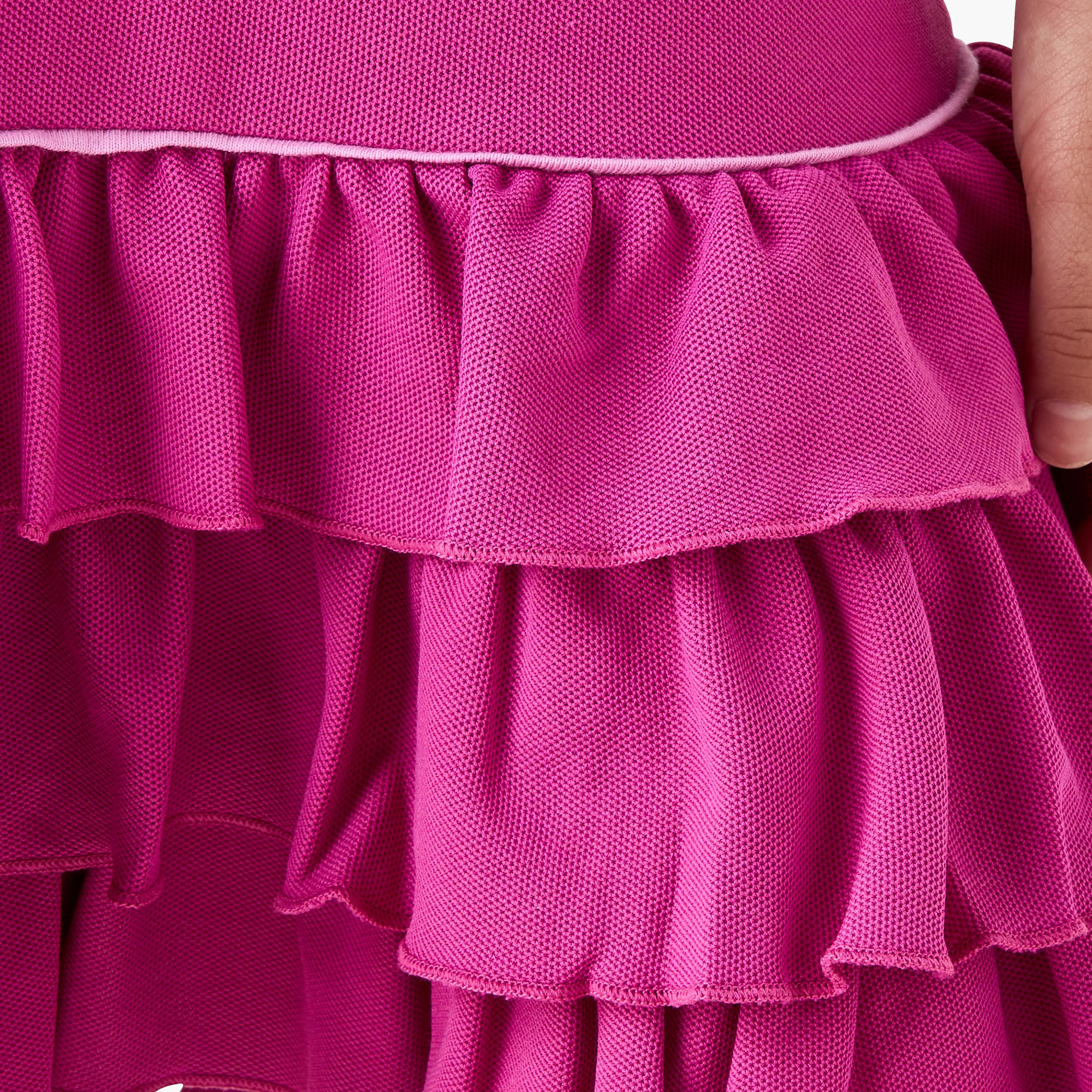 Kappa Textured Polo Dress with Ruffle Hem-girls-clothing-dressesandjumpsuits-image-5