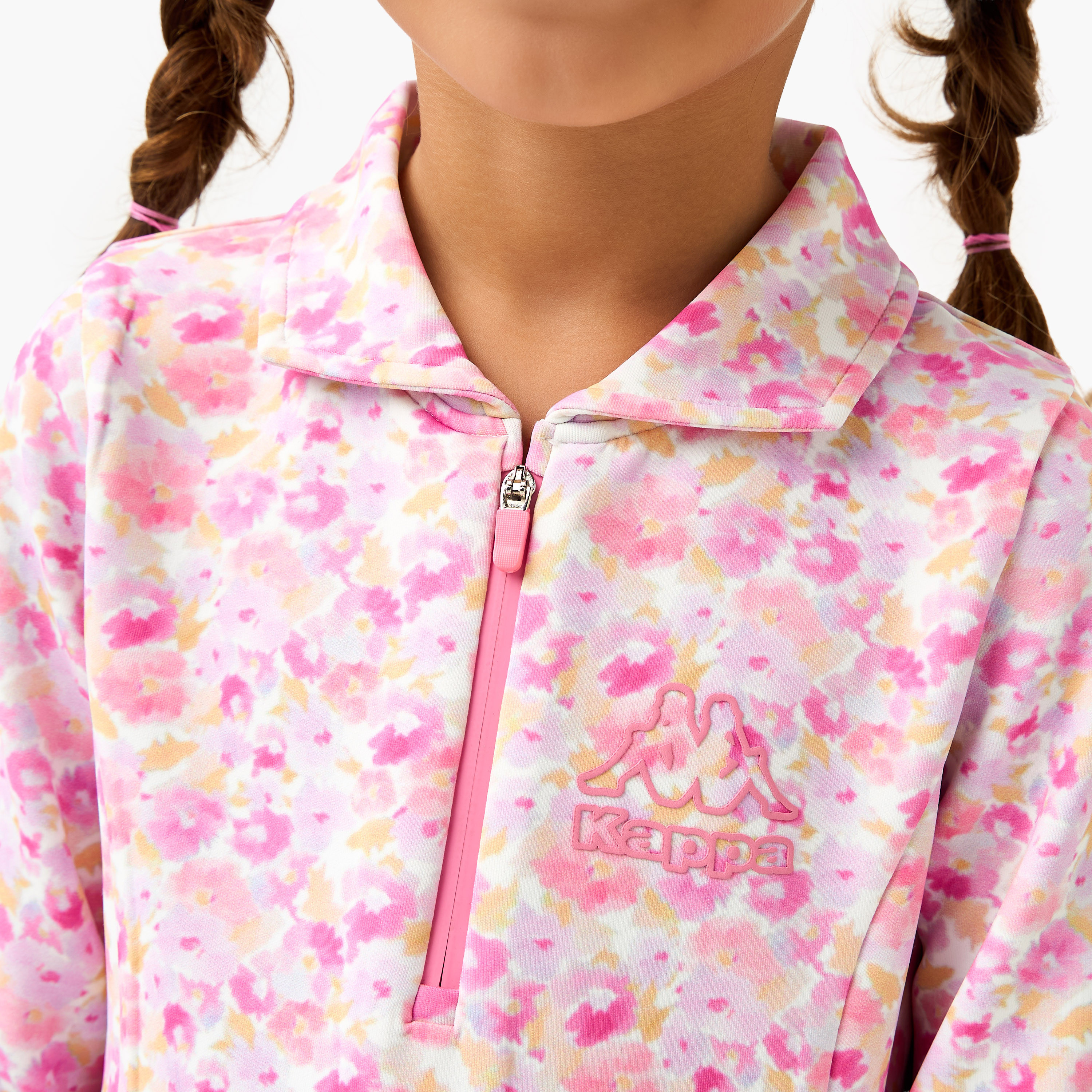 Kappa Collar Long Sleeves Dress with Print-girls-clothing-dressesandjumpsuits-image-4