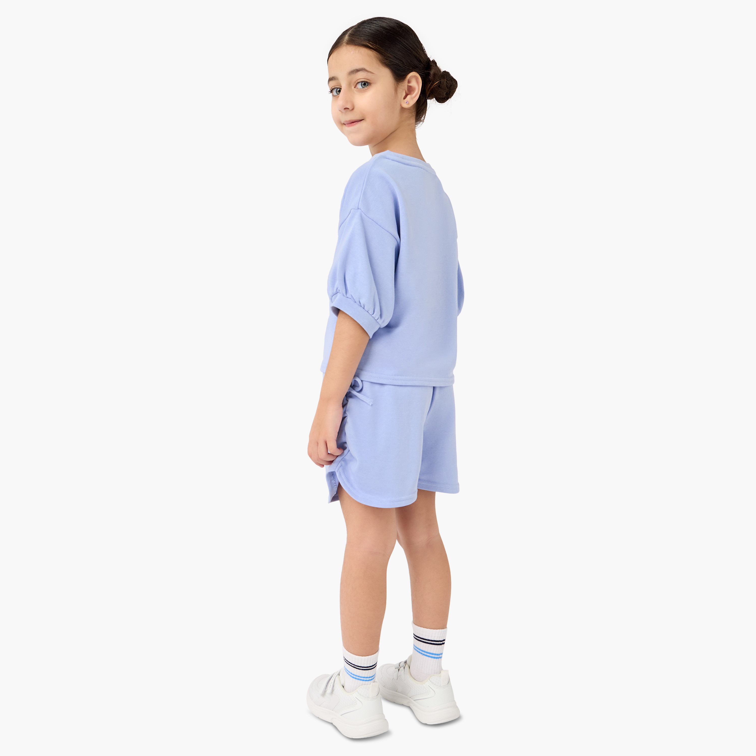 Kappa Logo Print T-shirt and Shorts Set-baby-girls-clothing-setsandcoords-image-4