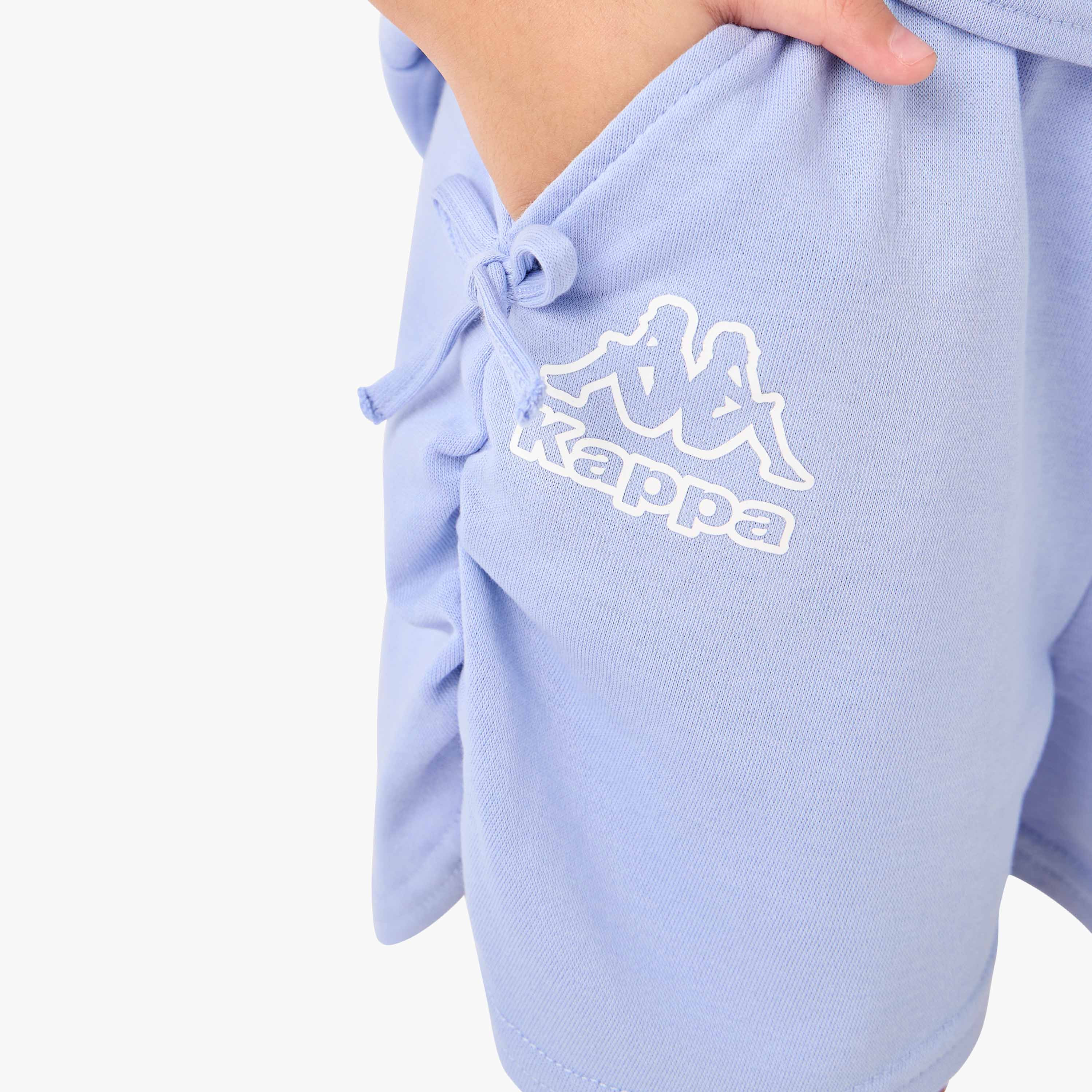 Kappa Logo Print T-shirt and Shorts Set-baby-girls-clothing-setsandcoords-image-5