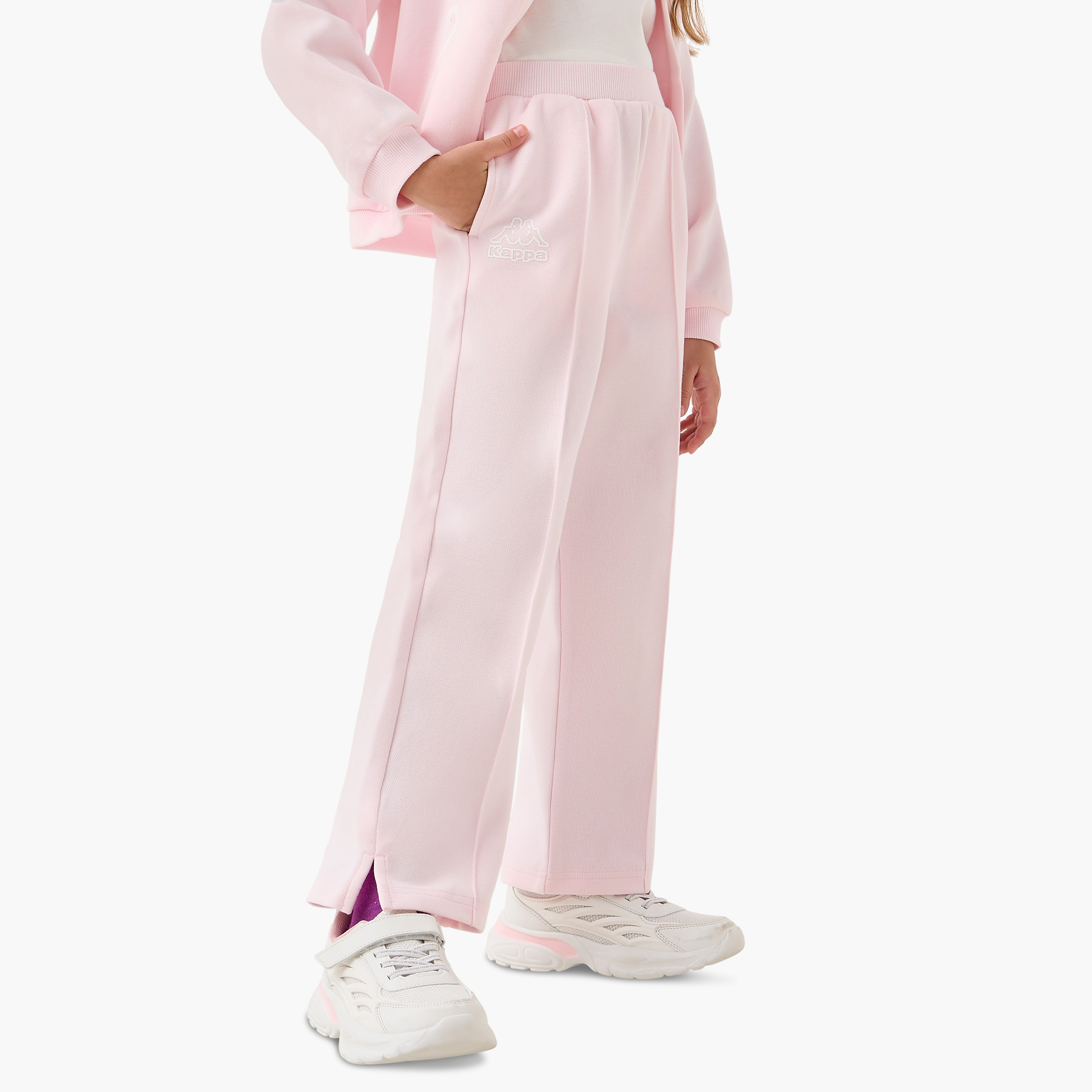 طقم سويت شيرت بقبعة وبنطلون رياضي بطبعات شعار من كابا-baby-girls-clothing-setsandcoords-image-3