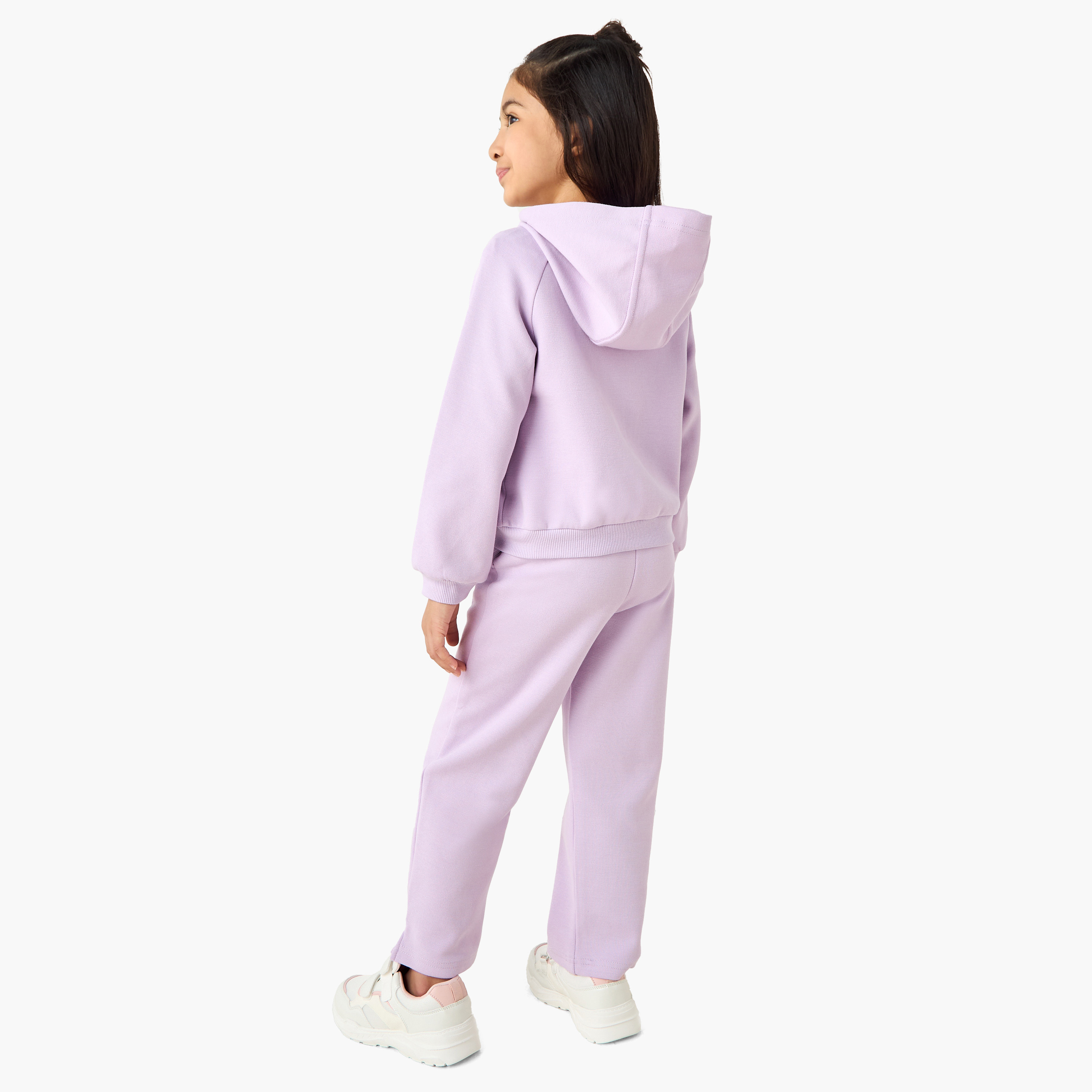 Kappa 2-Piece Girls Set - Cotton - Hooded Sweatshirt, Joggers - Logo Print-baby-girls-clothing-setsandcoords-image-4