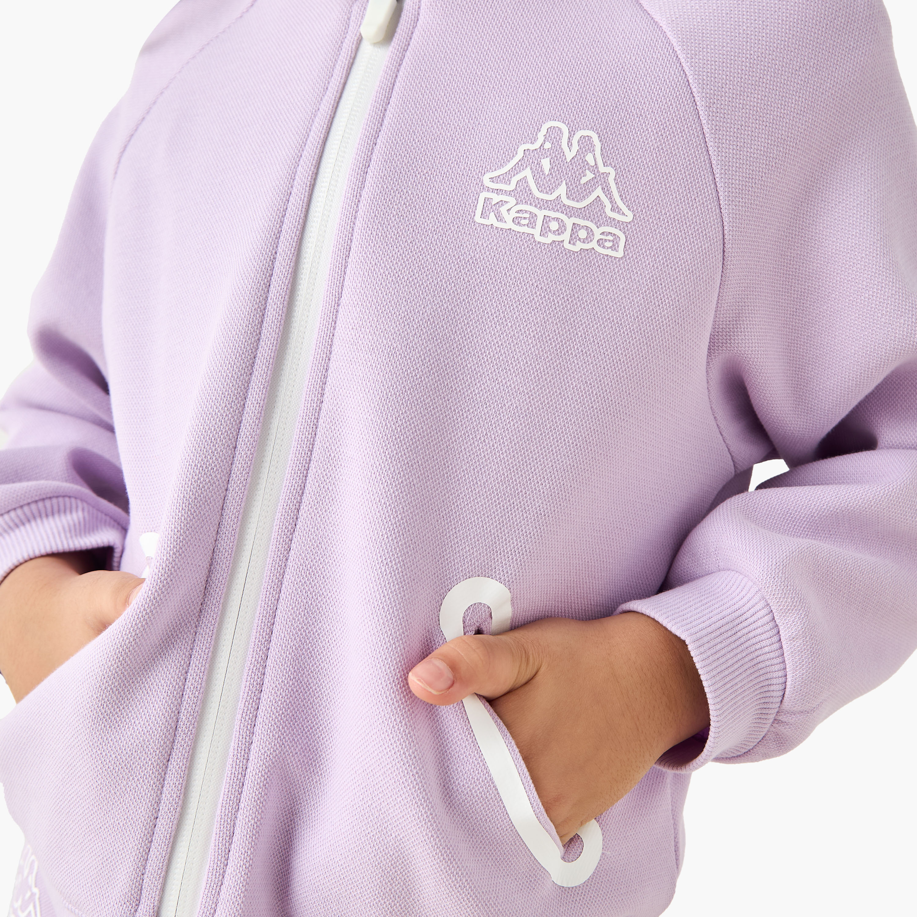 Kappa 2-Piece Girls Set - Cotton - Hooded Sweatshirt, Joggers - Logo Print-baby-girls-clothing-setsandcoords-image-5
