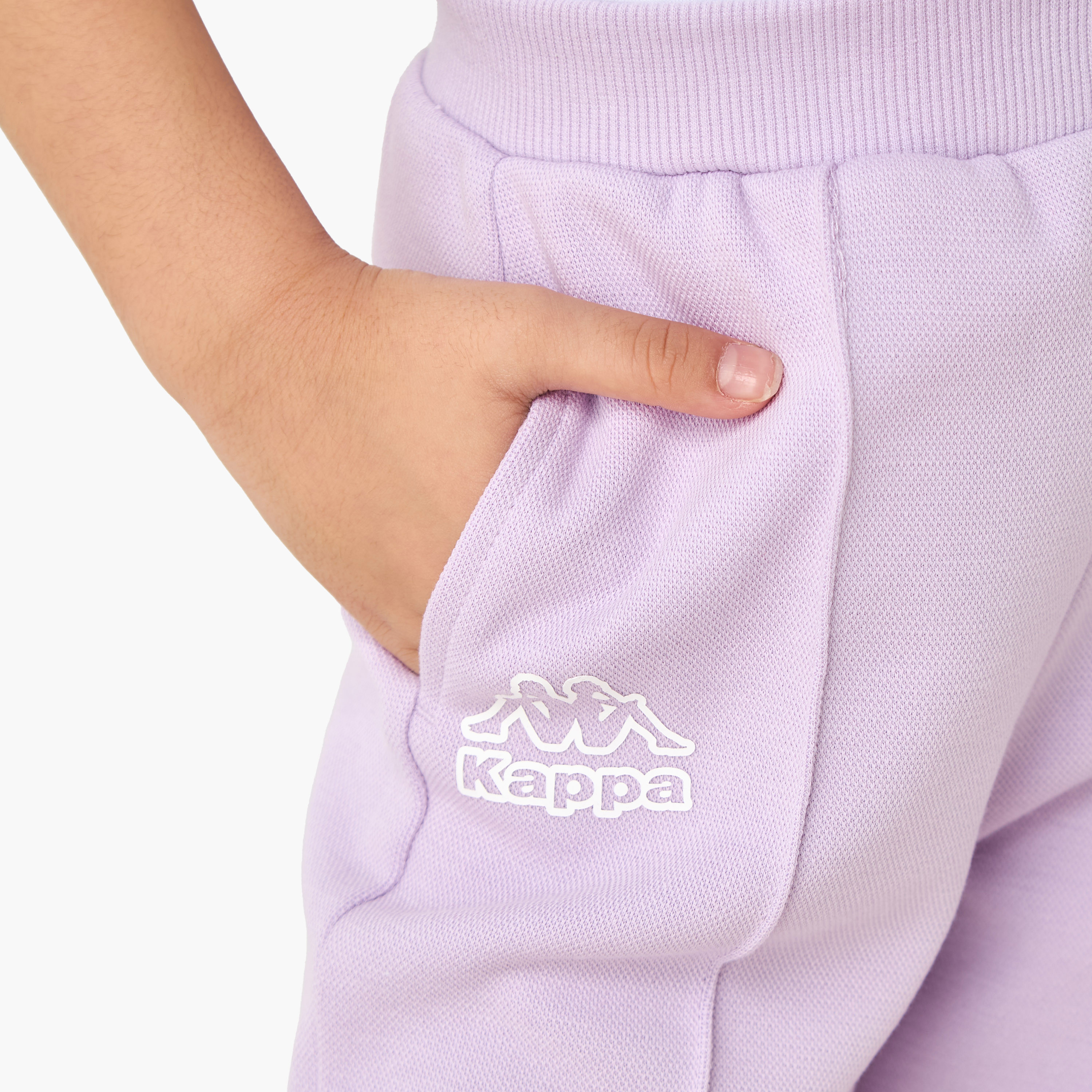Kappa 2-Piece Girls Set - Cotton - Hooded Sweatshirt, Joggers - Logo Print-baby-girls-clothing-setsandcoords-image-6