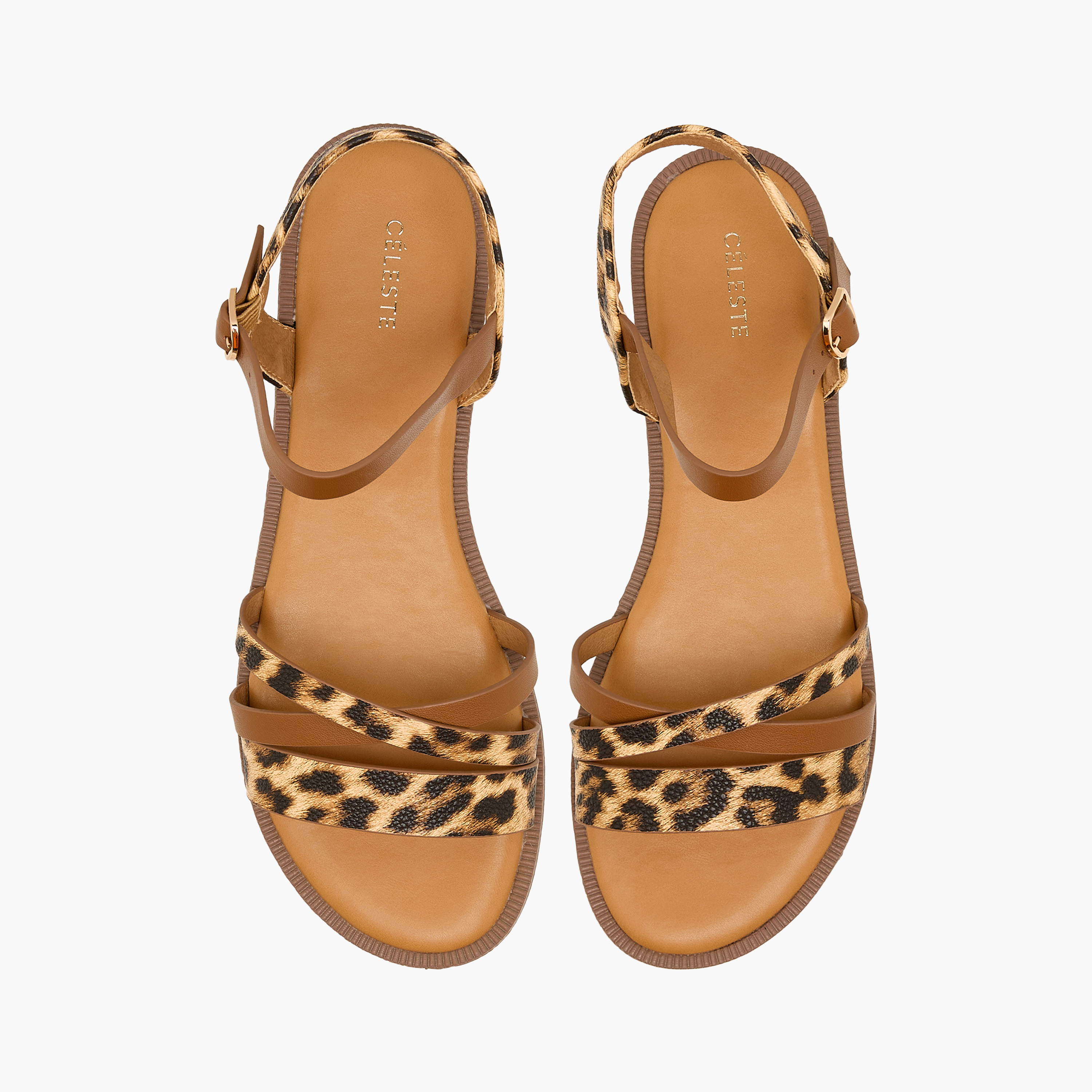 Celeste Women Animal Print Sandals-women-shoes-flats-sandals-image-1