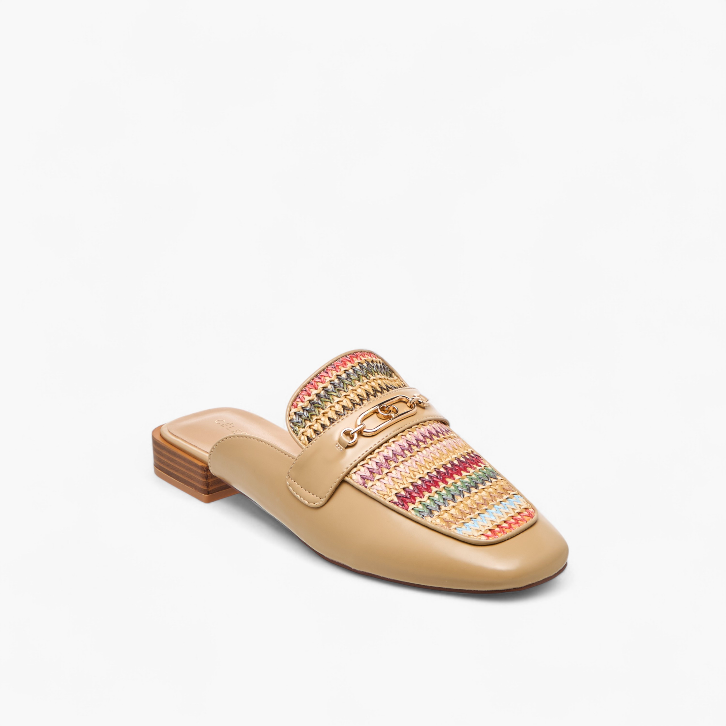 Celeste Women's Embroidered Slip-On Mules with Metal Accent-women-shoes-flats-mules-image-2