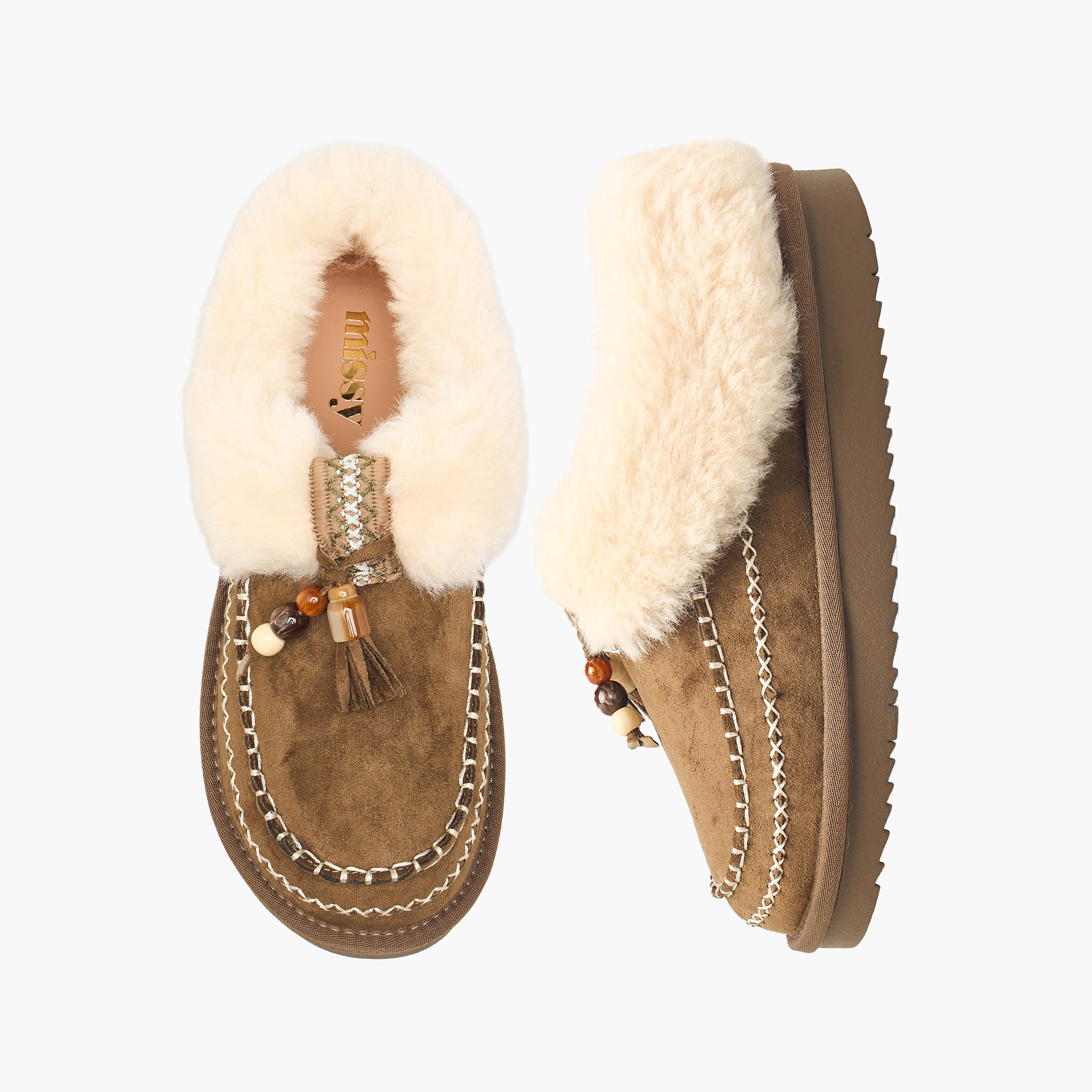 Missy Women Faux Fur Suede Ankle Boots-women-shoes-boots-image-1