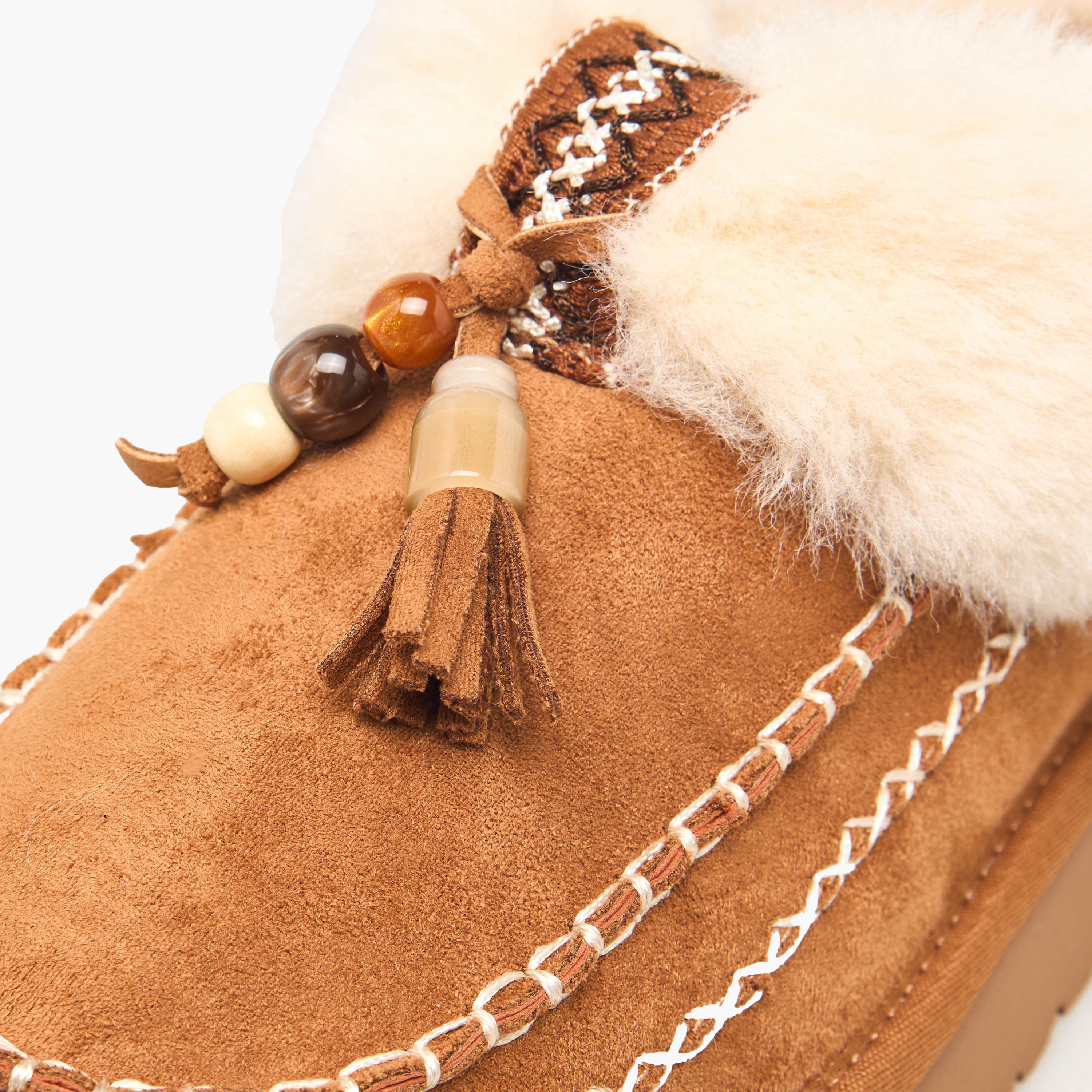 حذاء كاحل شمواه فرو صناعي للنساء من ميسي-women-shoes-boots-image-4
