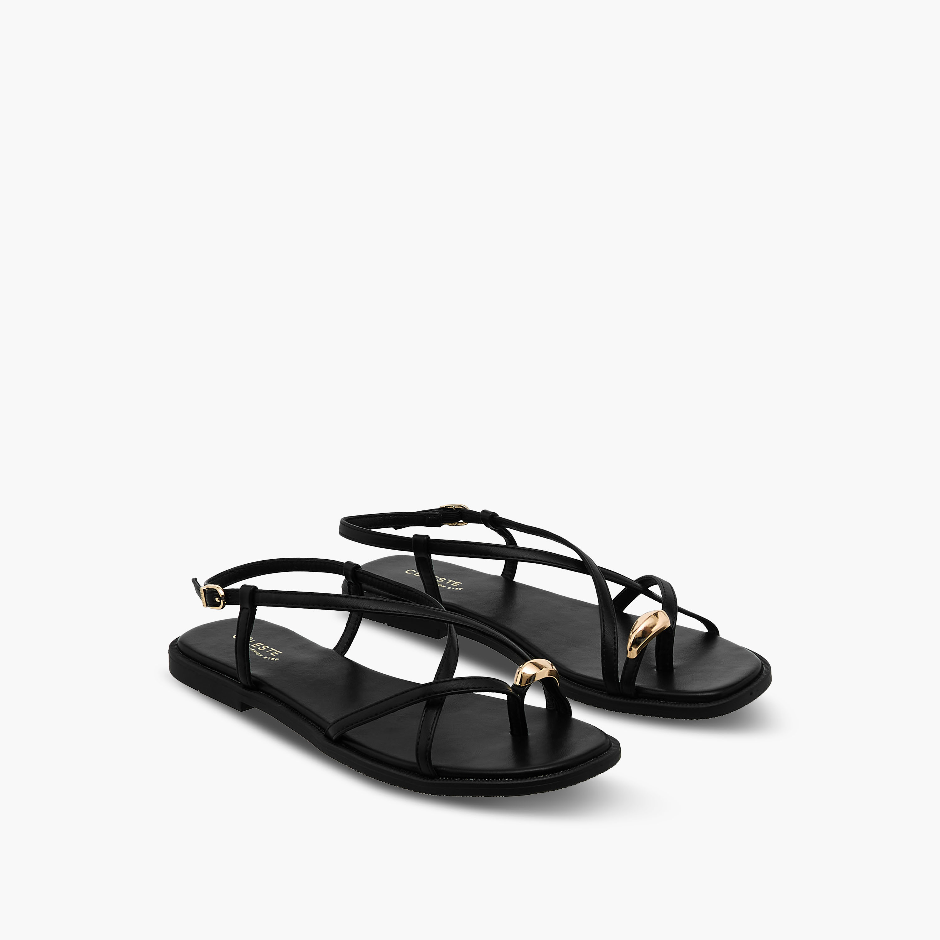 صندل مسطح بأحزمة متقاطعة للنساء من سيليست-women-shoes-flats-sandals-image-1