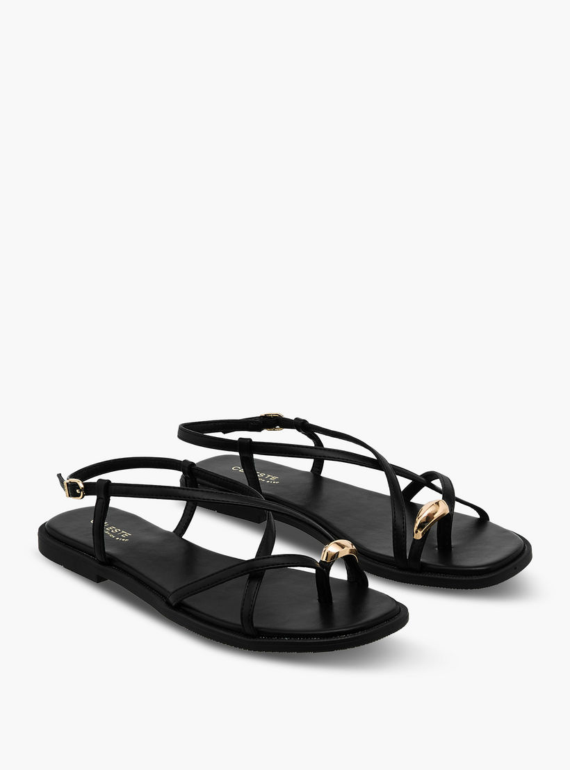 صندل مسطح بأحزمة متقاطعة للنساء من سيليست-women-shoes-flats-sandals-image-1